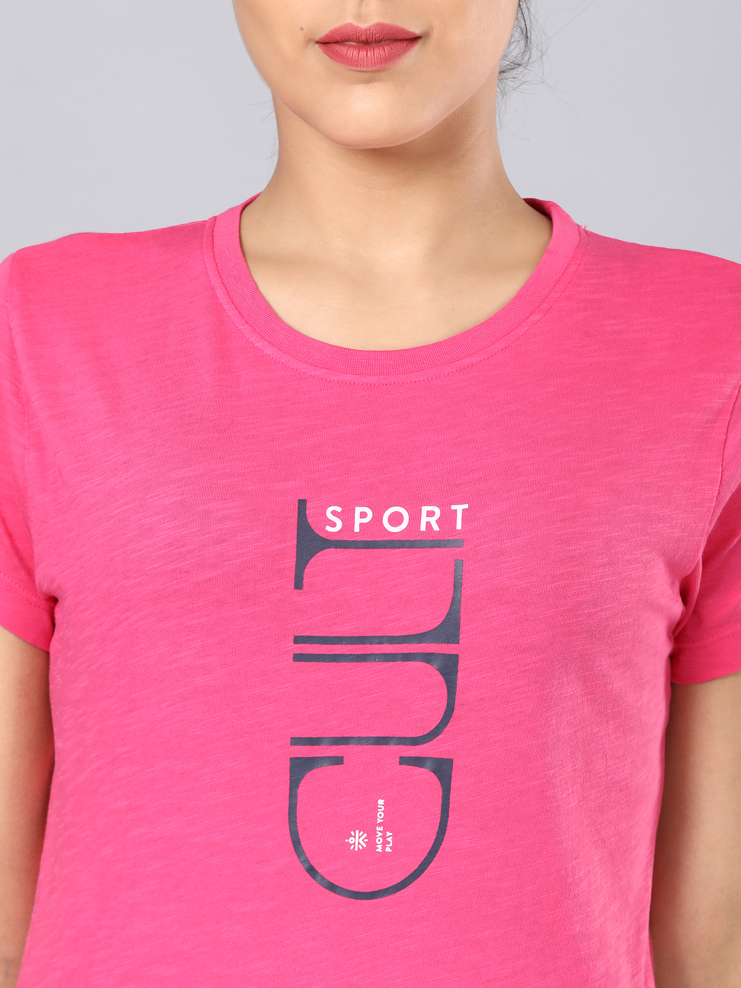 Everyday Graph Pink Casual Tee