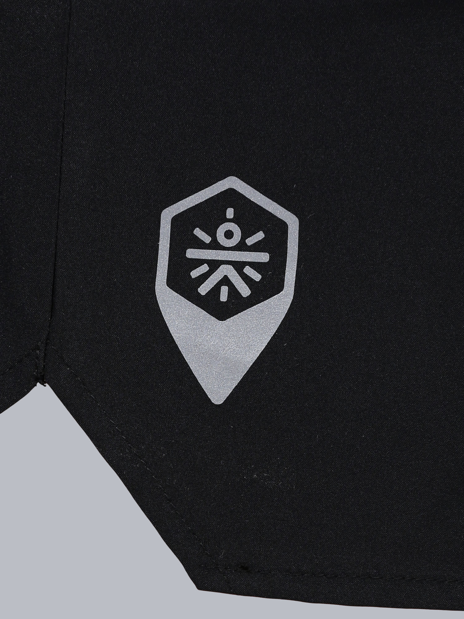 Vitals Bolt Black Running Shorts