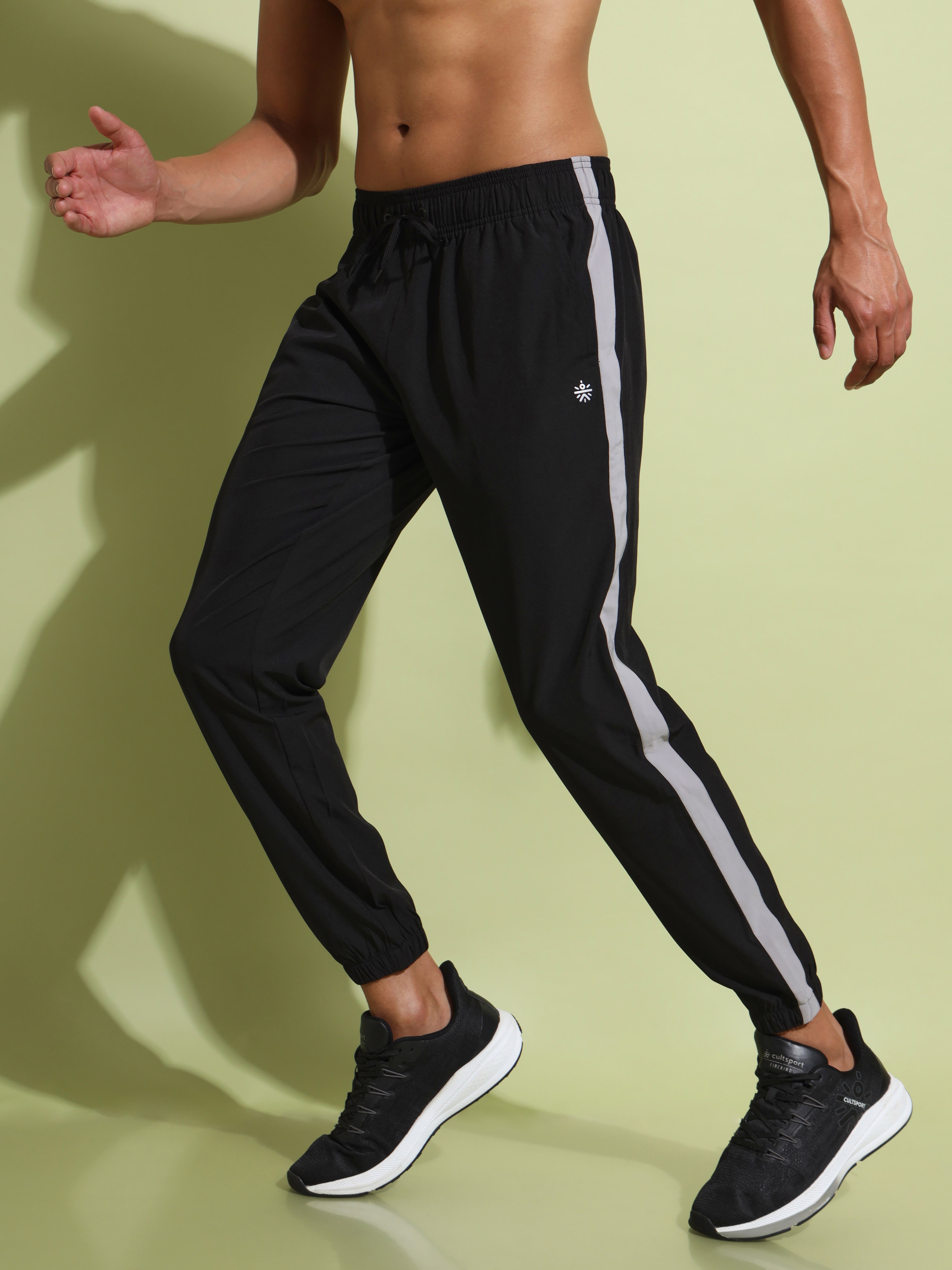 Workout Joggers with Side Panel Detail