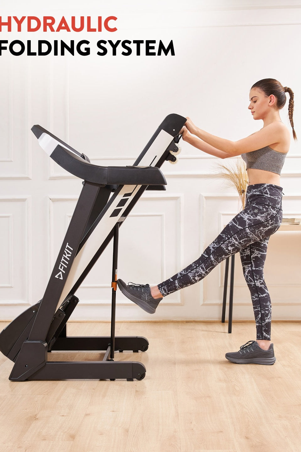 FT200S 4.5 HP Peak Treadmill | 15-level Auto-Incline | Max Weight-110kg | Max Speed-16kmph (with 6 Months extended warranty)