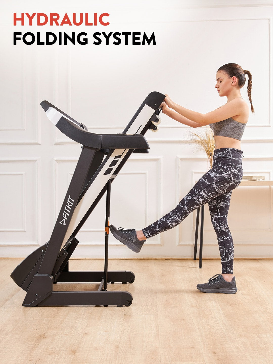 FT200S 4.5 HP Peak Treadmill | 15-level Auto-Incline | Max Weight-110kg | Max Speed-16kmph (with 6 Months extended warranty)