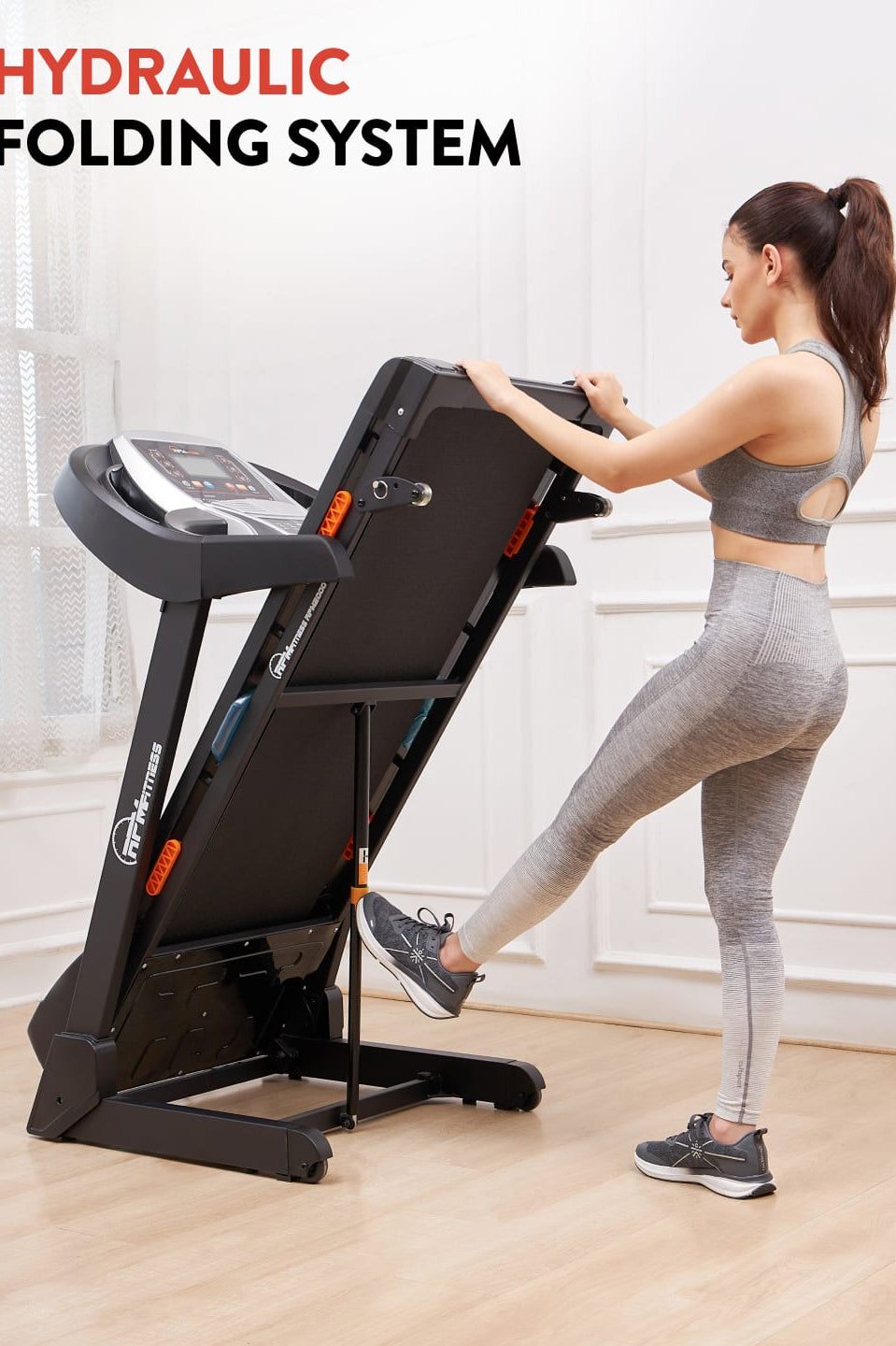 RPM2000 3.5HP DC Treadmill | 3-level Manual-Incline | Max Weight-110kg | Max Speed-14kmph (with 6 months extended warranty)
