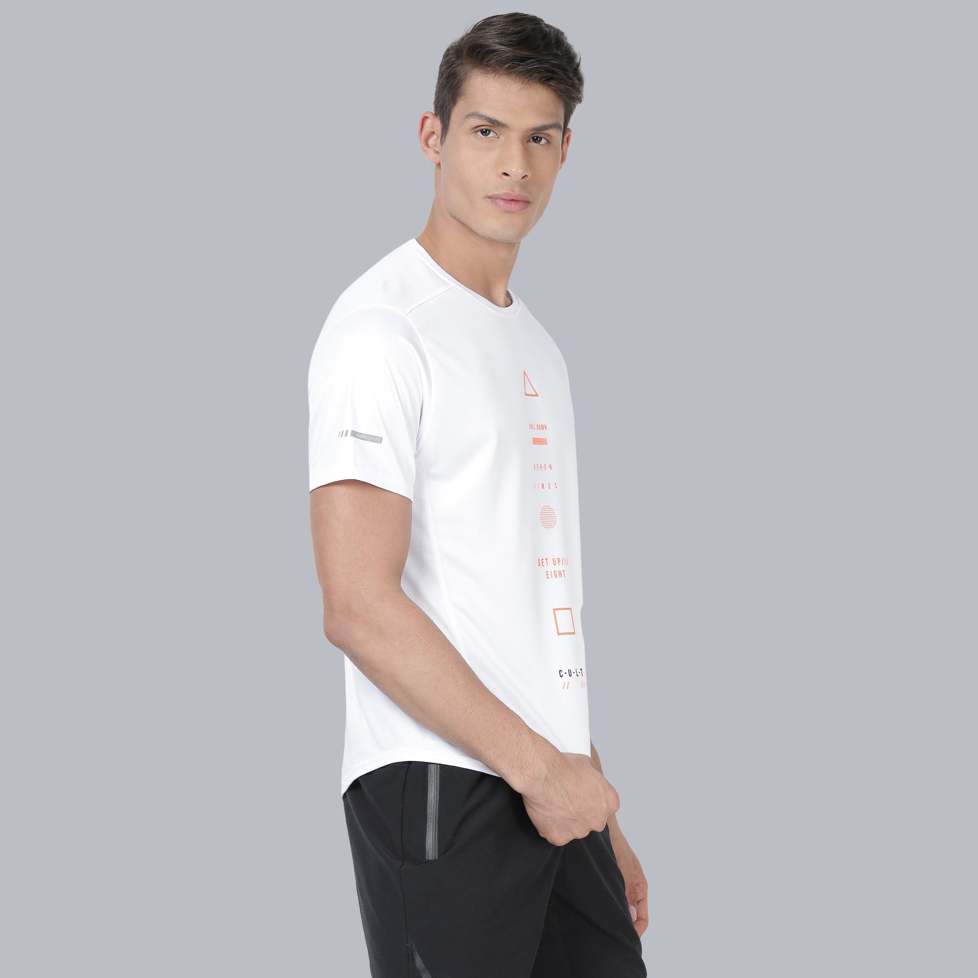 Code Push White Running Tee