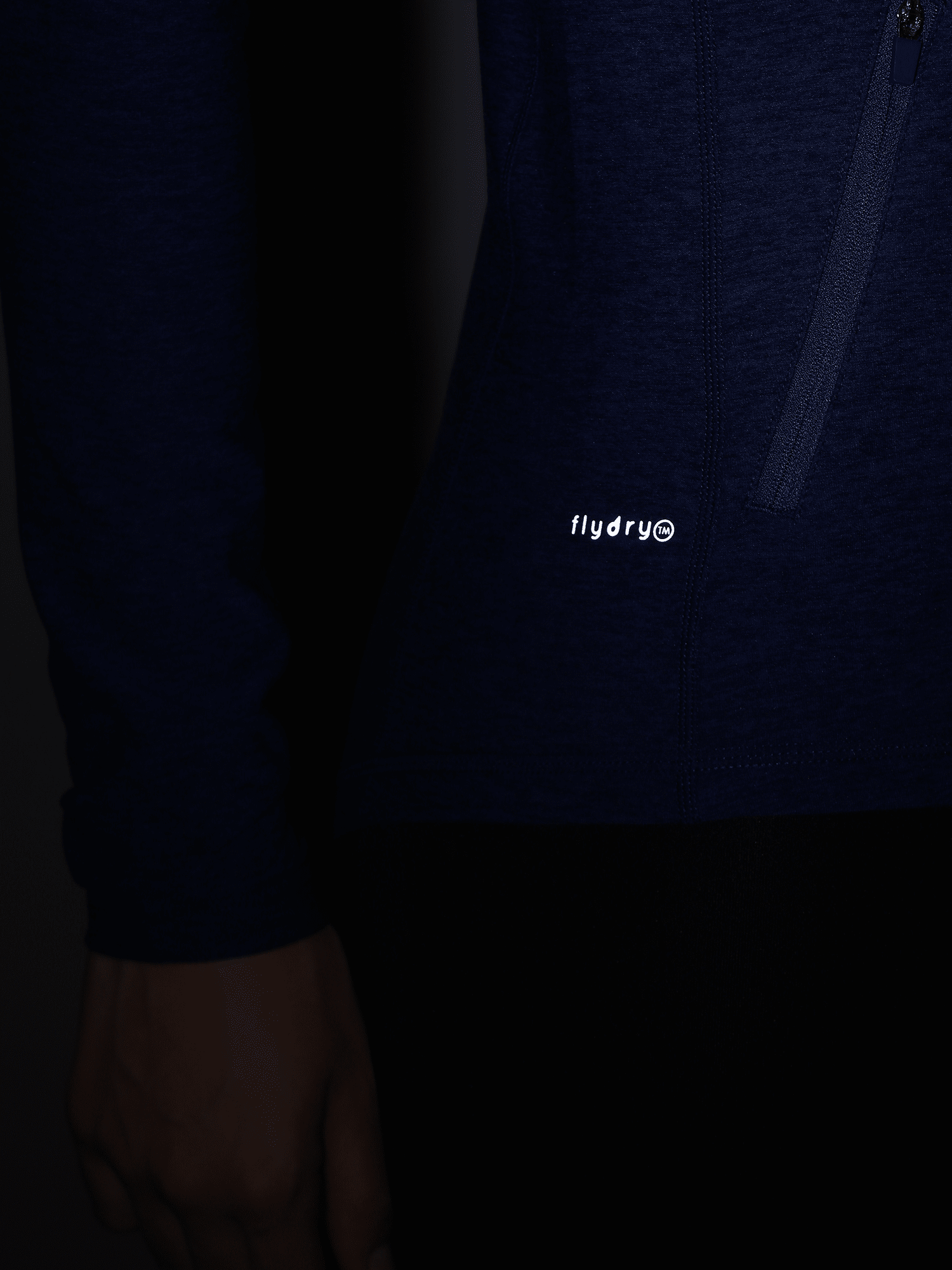 Vital Emerge Blue Zip Through Hoodie Sweatshirt