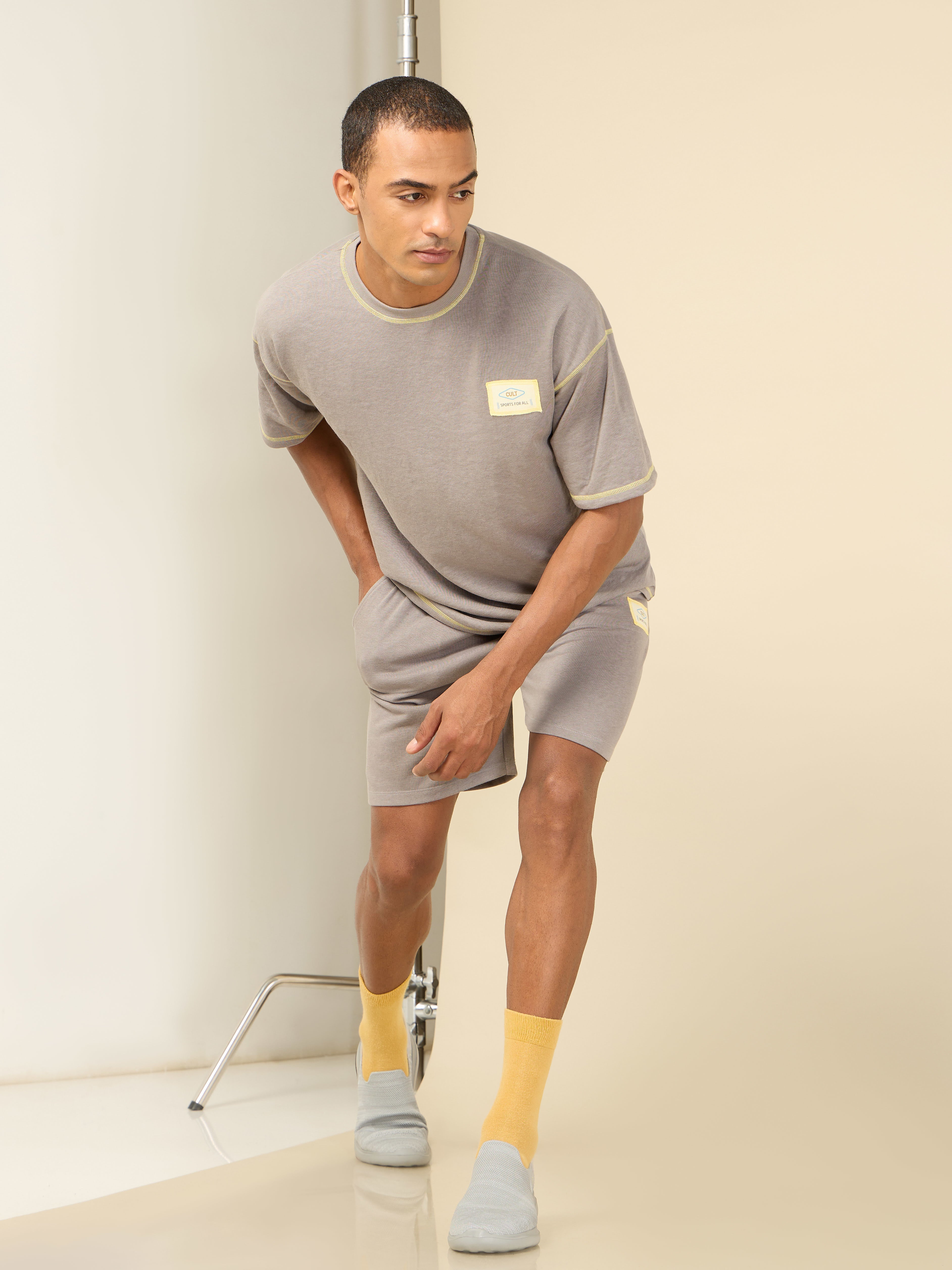 Men Grey Cult Club T-shirt