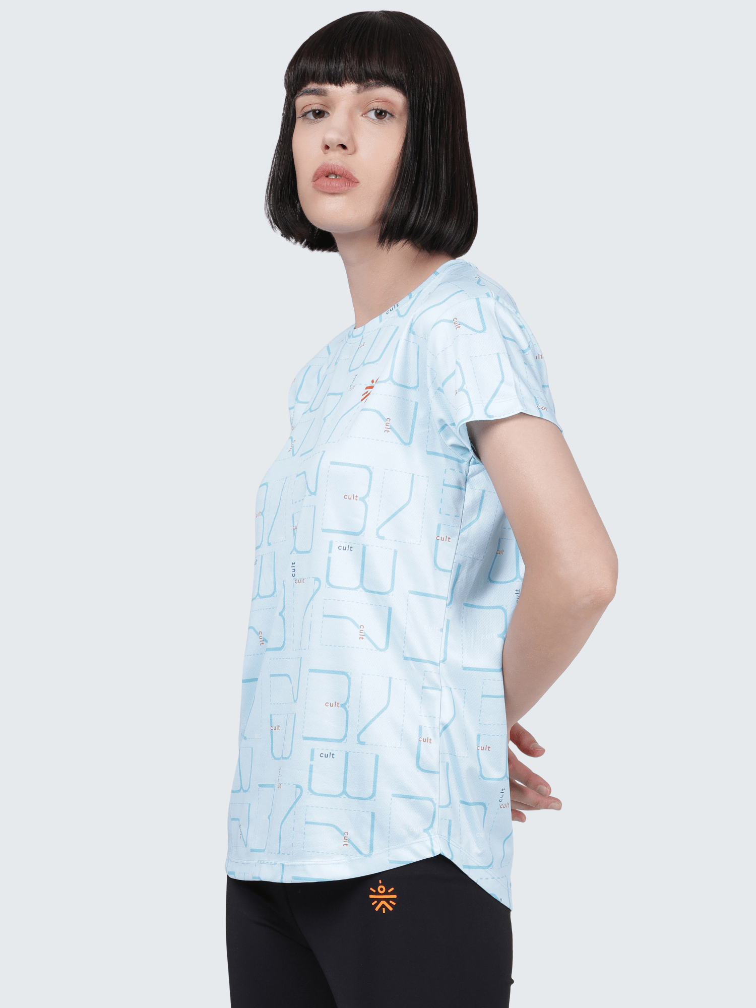 Code Matrix Blue Gym Tee