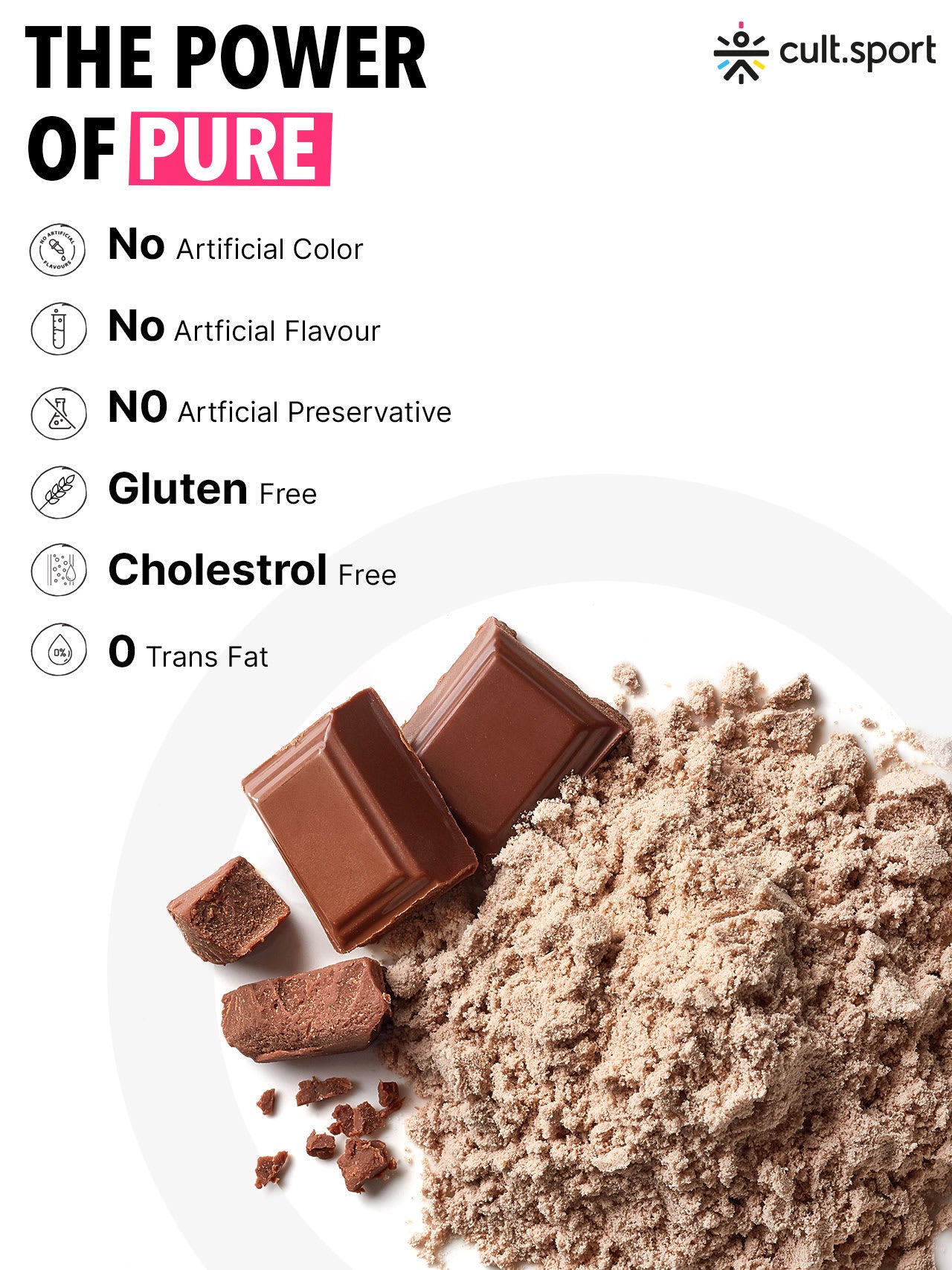 Cultsport Plant-Based Mass Gainer | Triple Chocolate Flavour | Gluten-Free | Cholesterol-Free