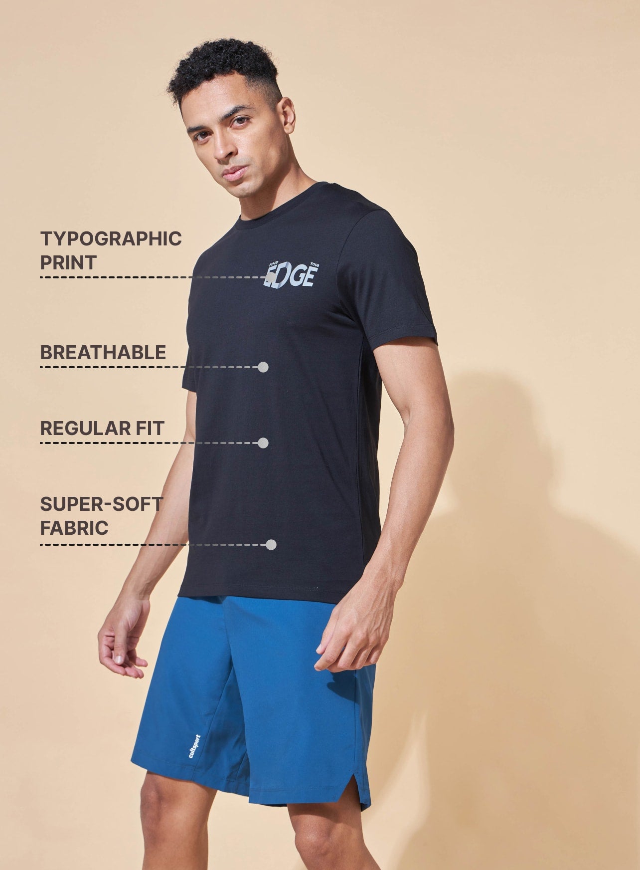 Find Your Edge Print T-shirt