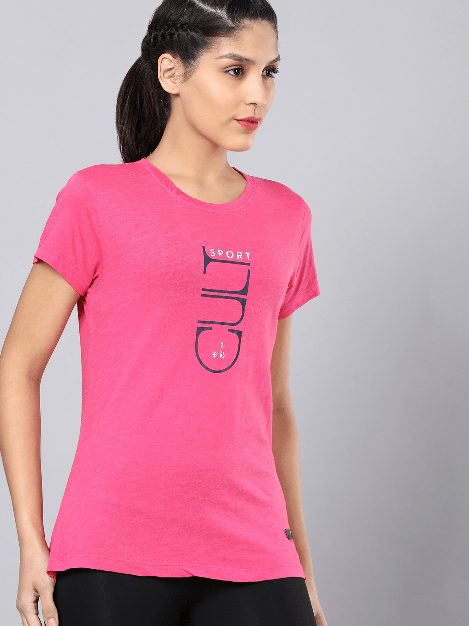 Everyday Graph Pink Casual Tee