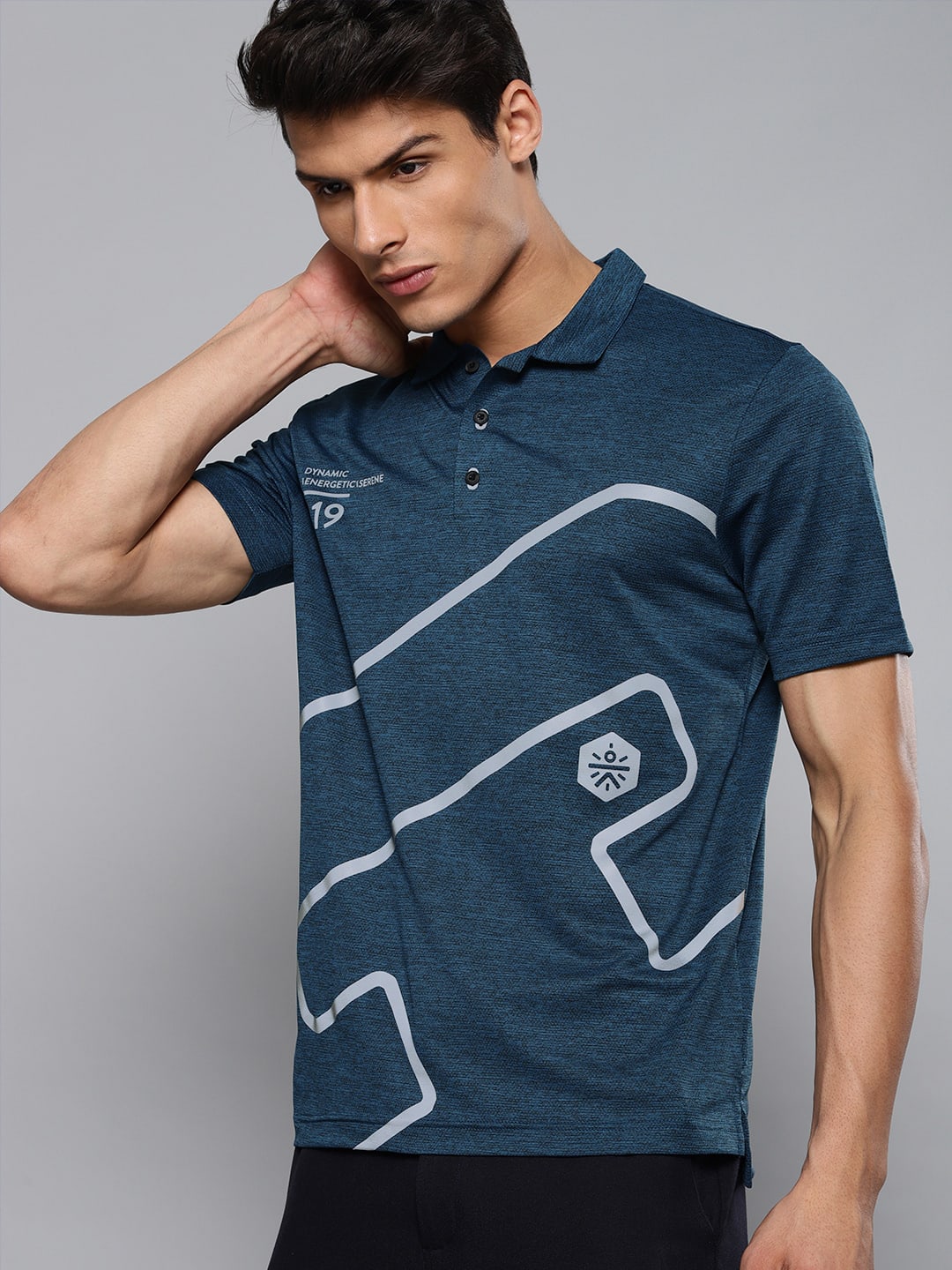 Blakout Sheen Teal Relaxed Polo