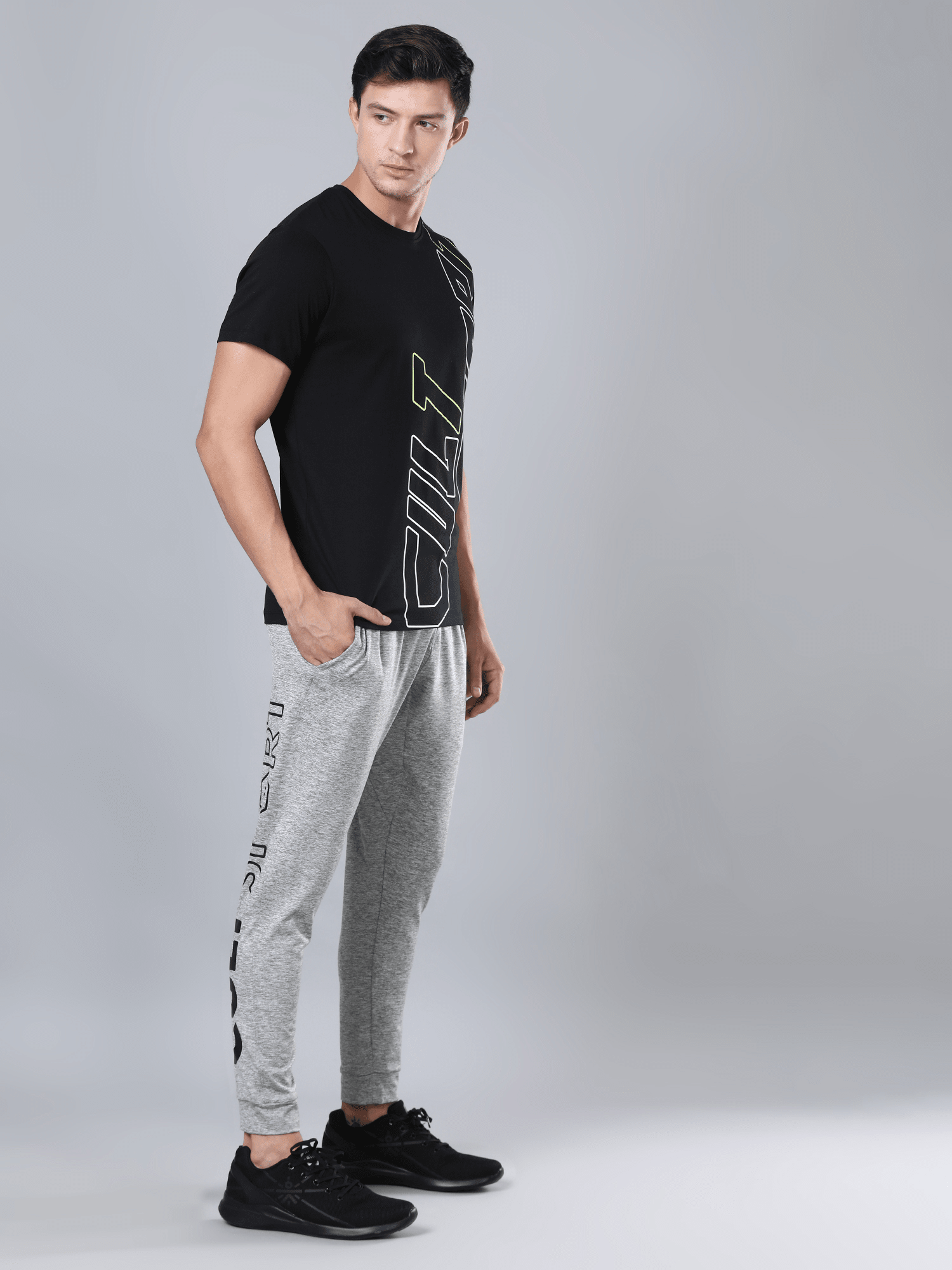 Everydays Mark Black Cotton Tee