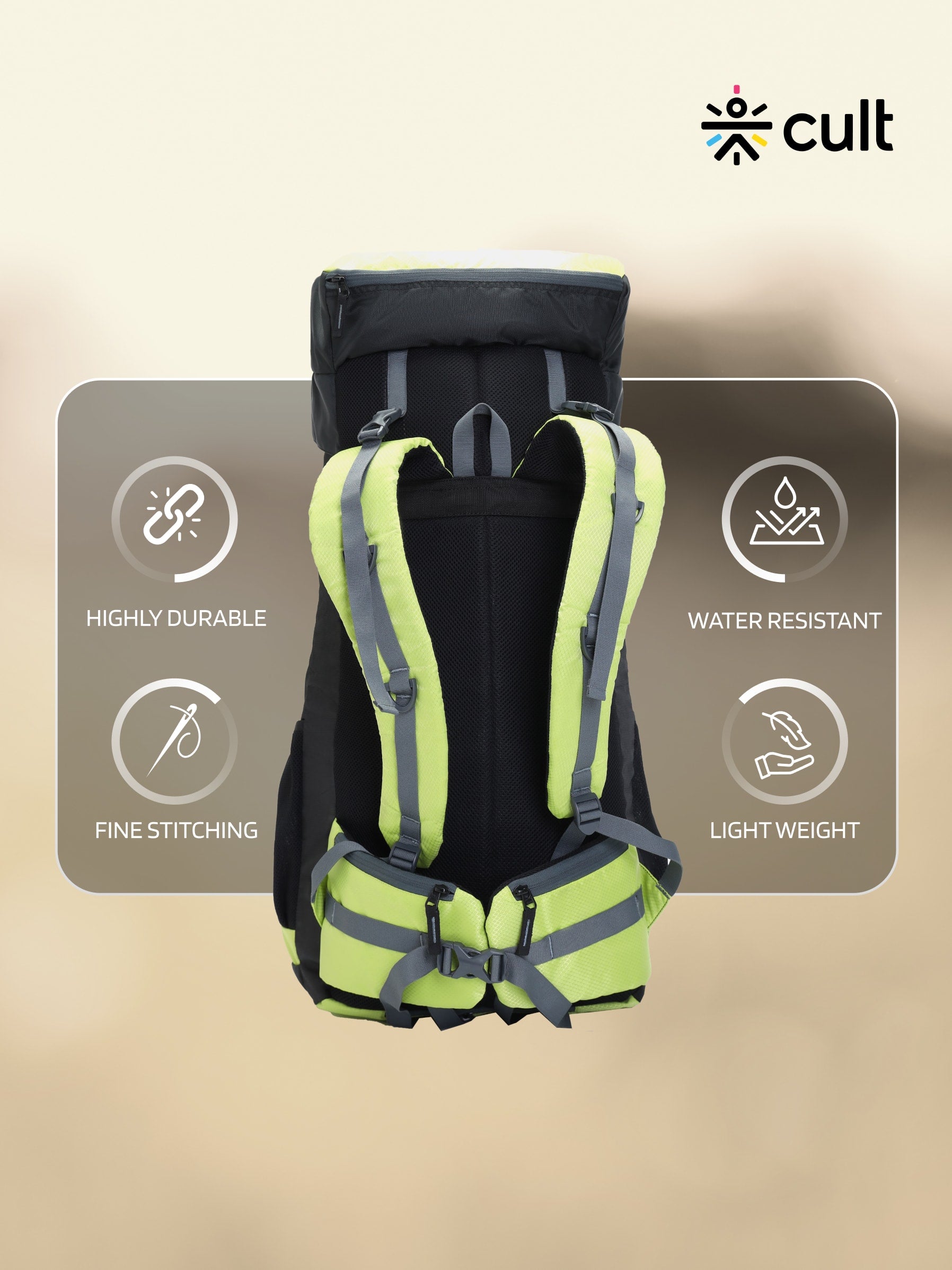 Travel Rucksack 60 L Green