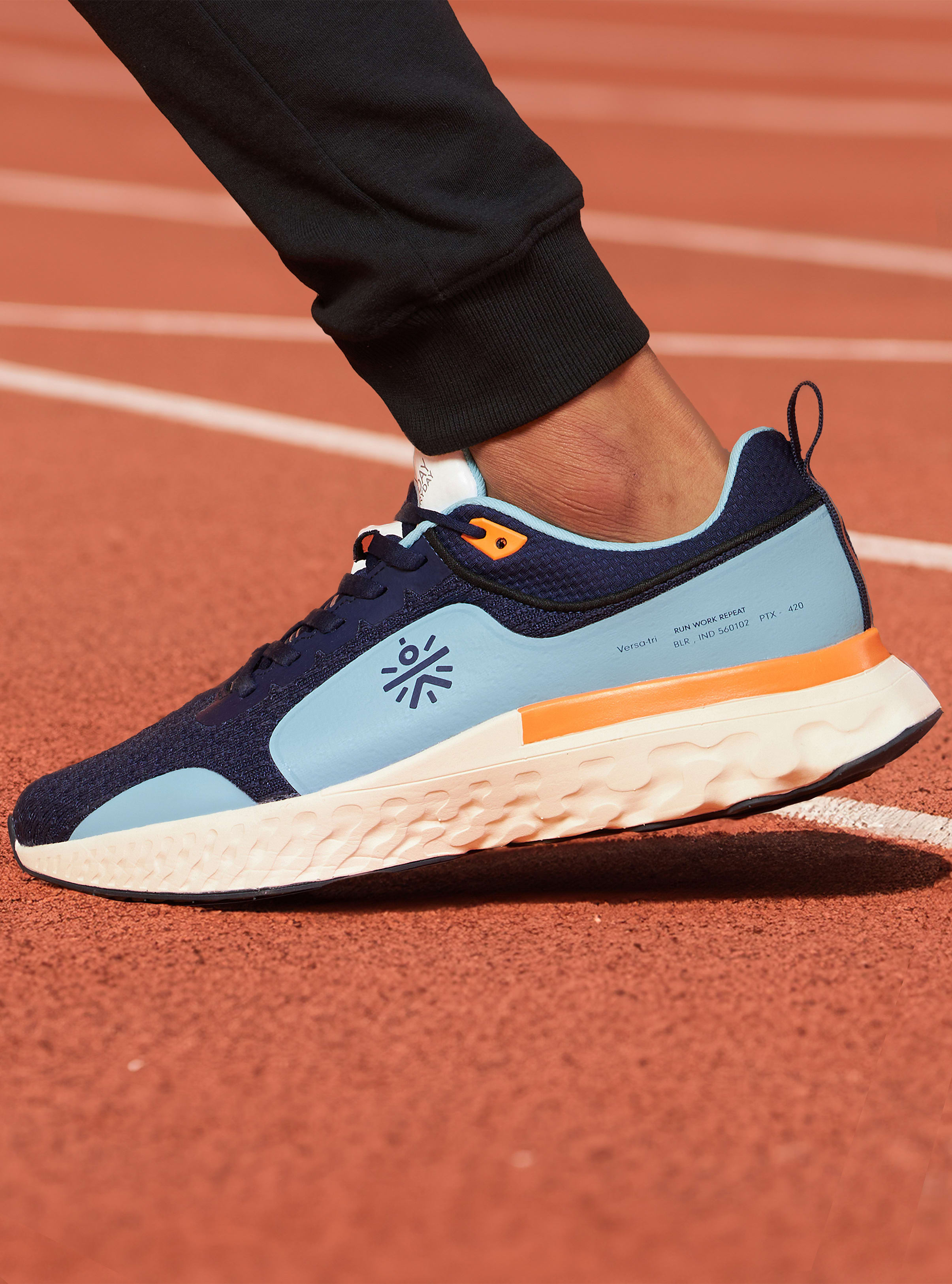 cult Versa Maze Men Running Shoes - Clay/Aqua