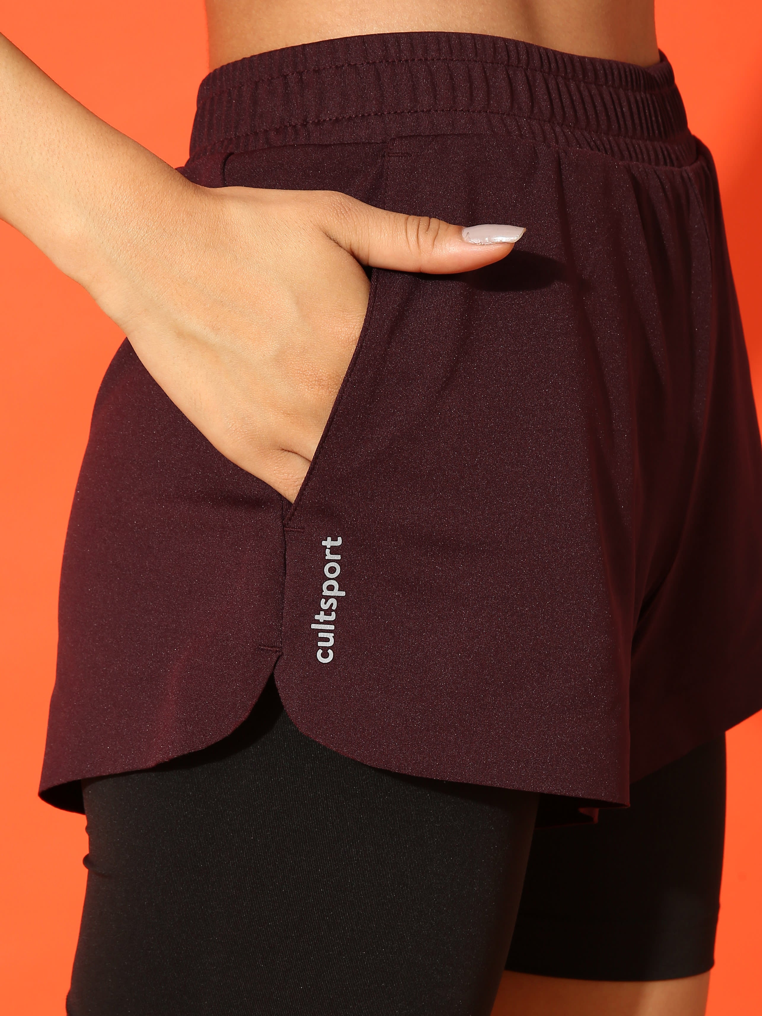 Bonded Shorts with Inner Tights