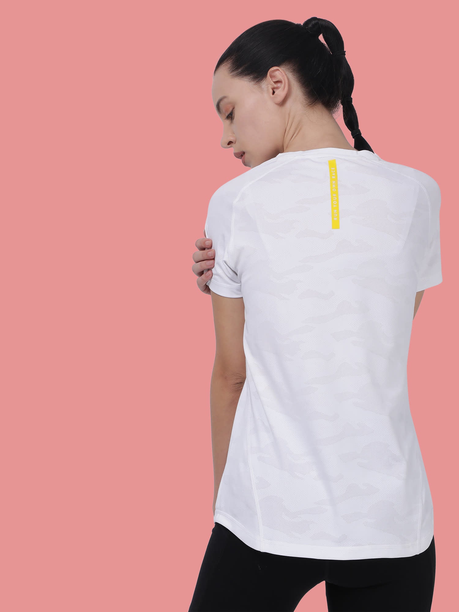 Vital Track White Running Relaxed Tee