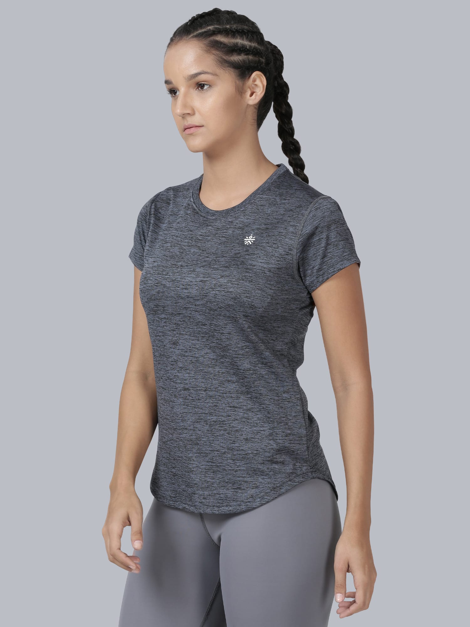 Vital Breeze Dark Grey Gym Tee