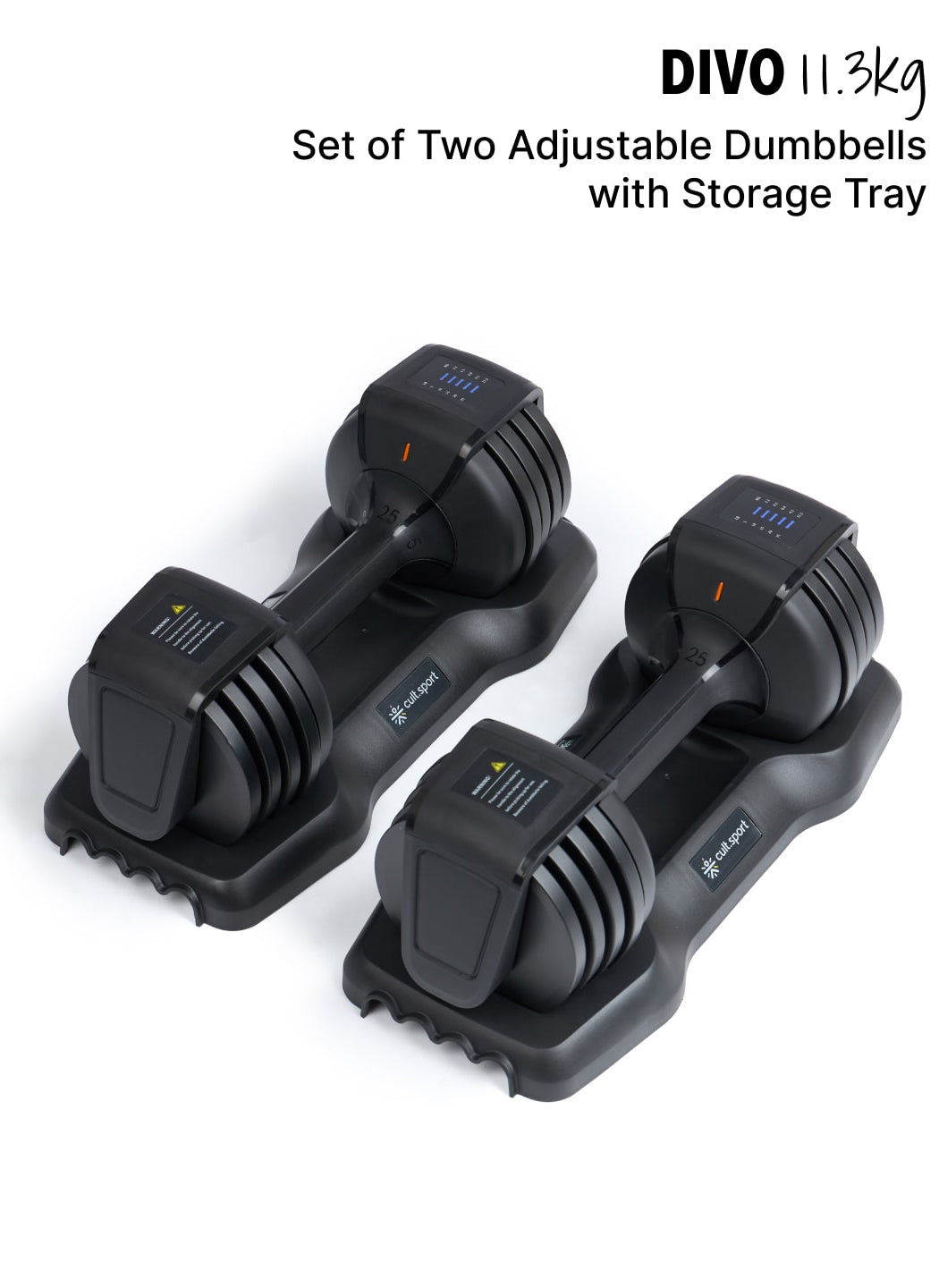 Divo 11.3kg (Pack of 2) Adjustable Dumbbell for Men & Women for Fitness and Home Workout, Adjustable Dumbbell (6 months extended warranty only on Cultstore.com)
