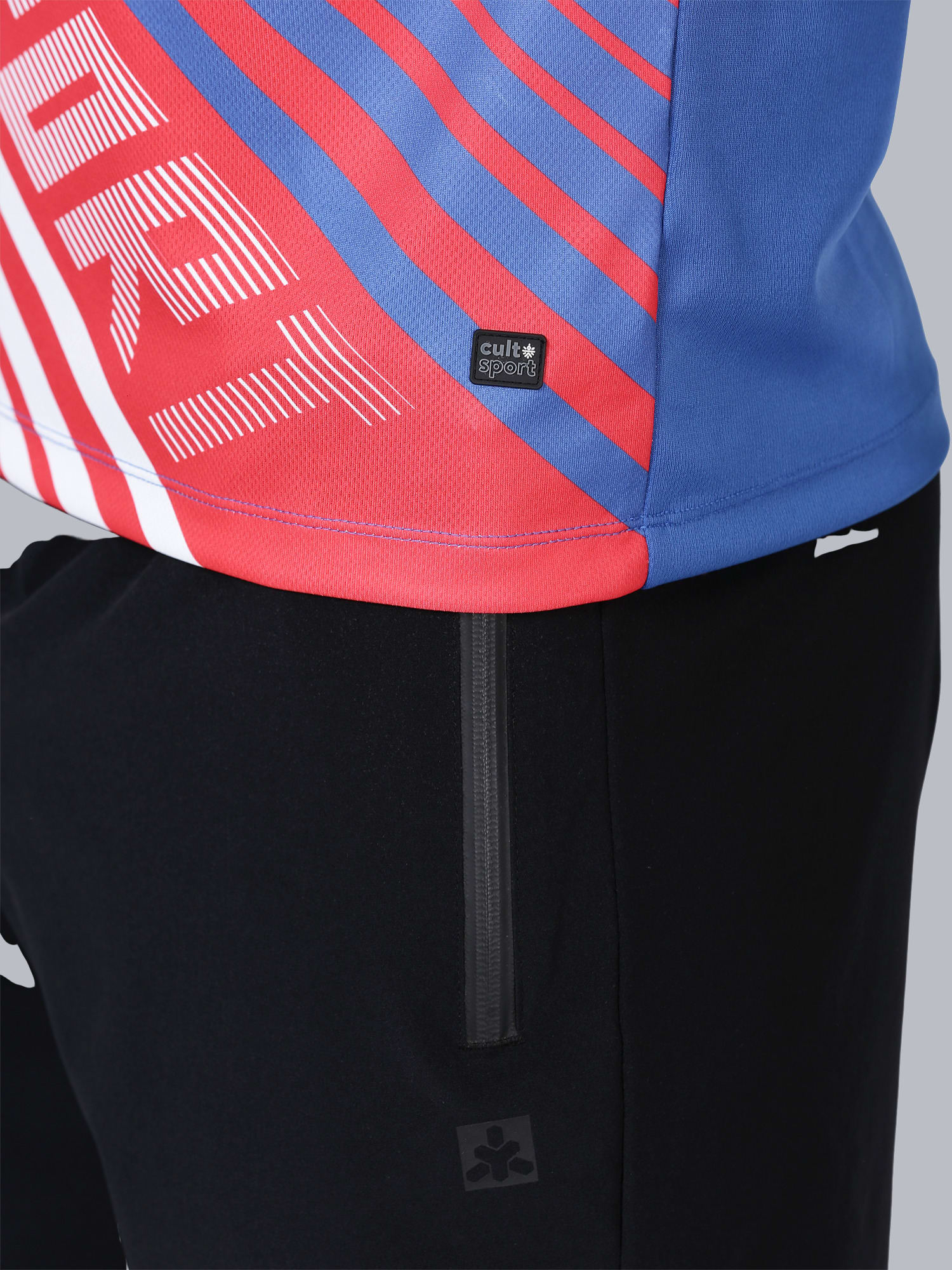 Dugout Slash Blue Running Tee