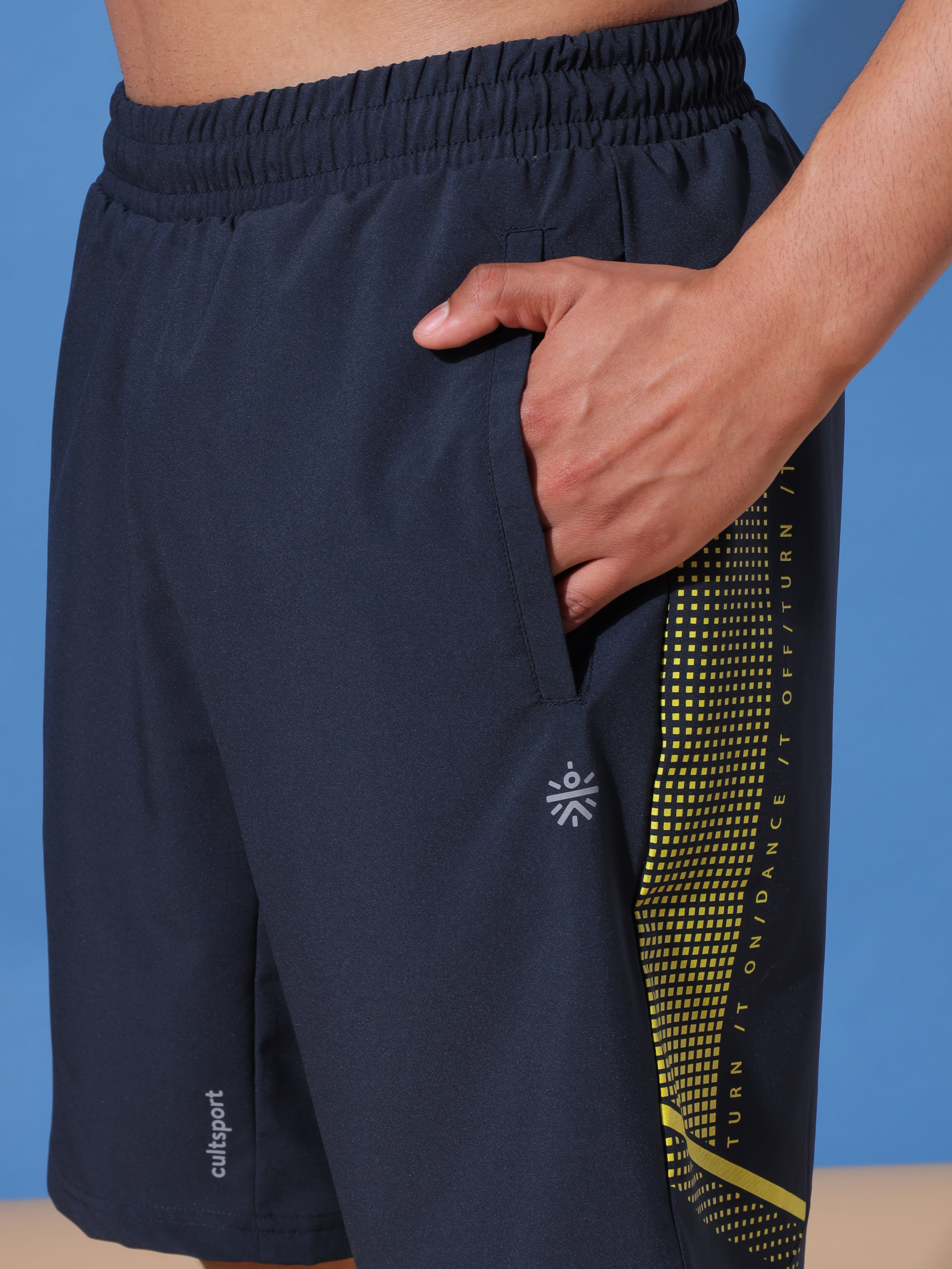 Graphic Print Workout Shorts