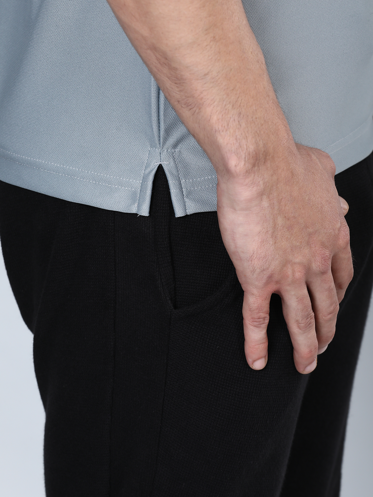 Signature Bi-tone Grey Gym Polo