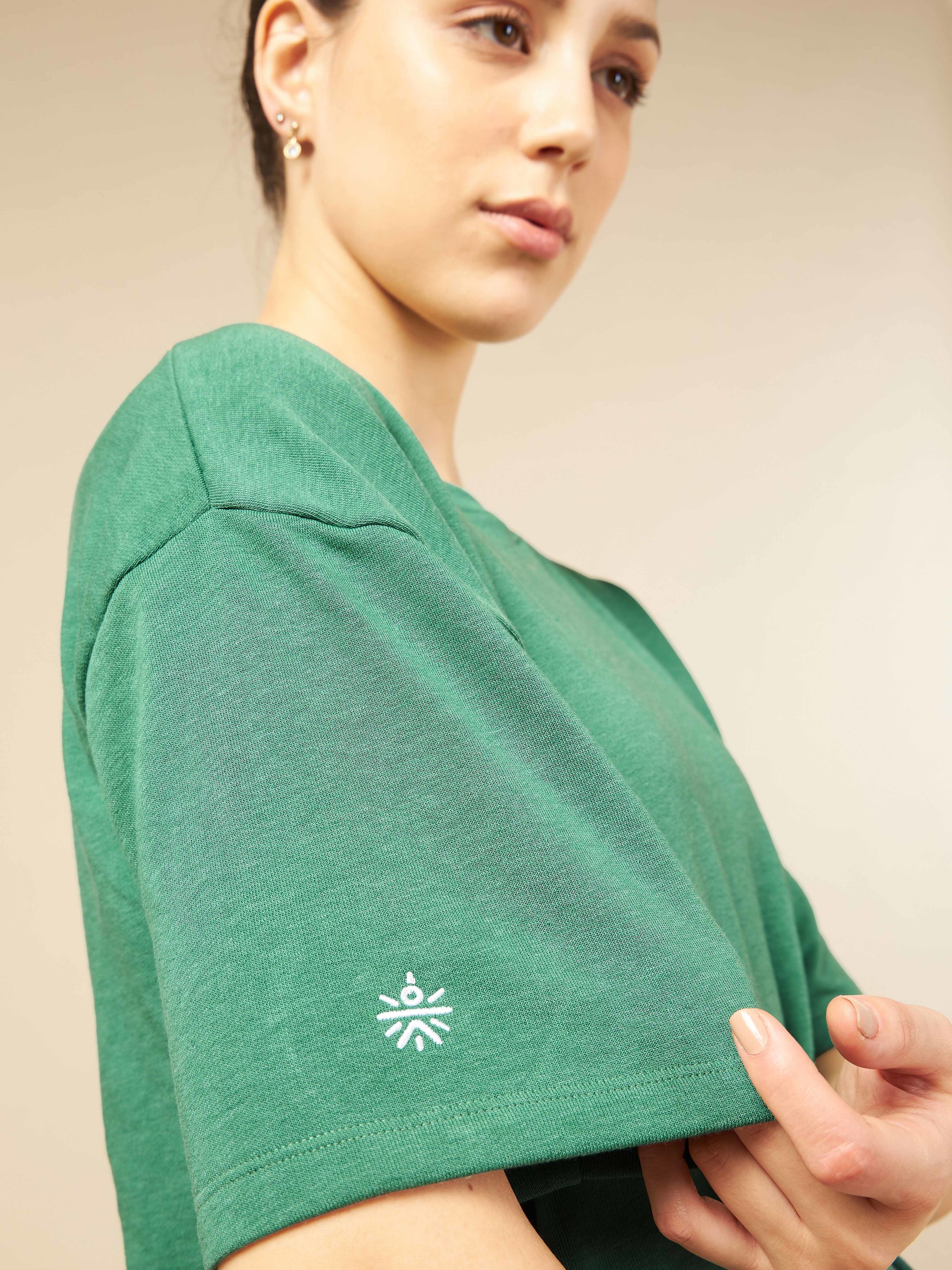 Cult Athletic Club Women Green T-shirt