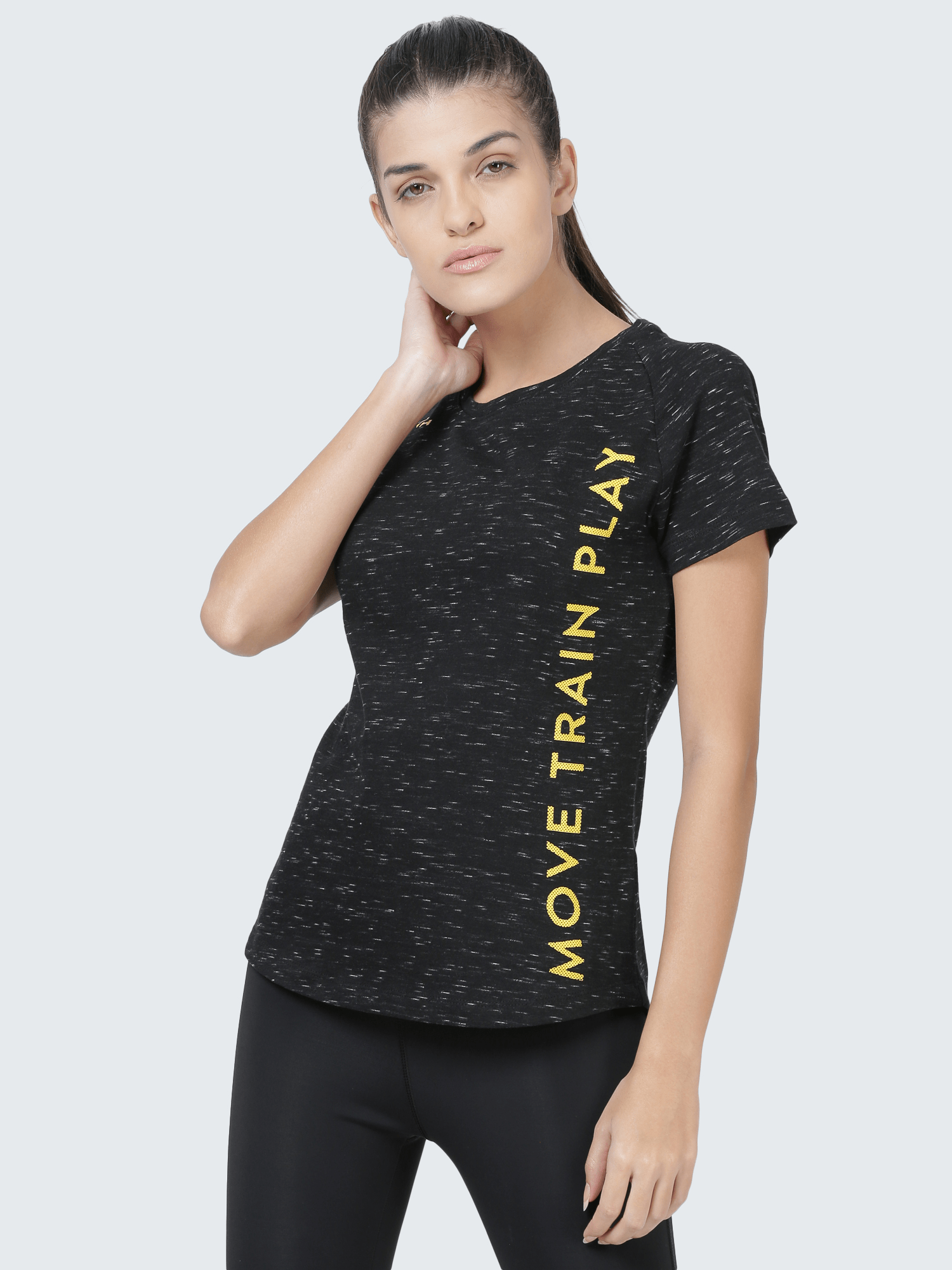 Signature Relax Black Casual Tee