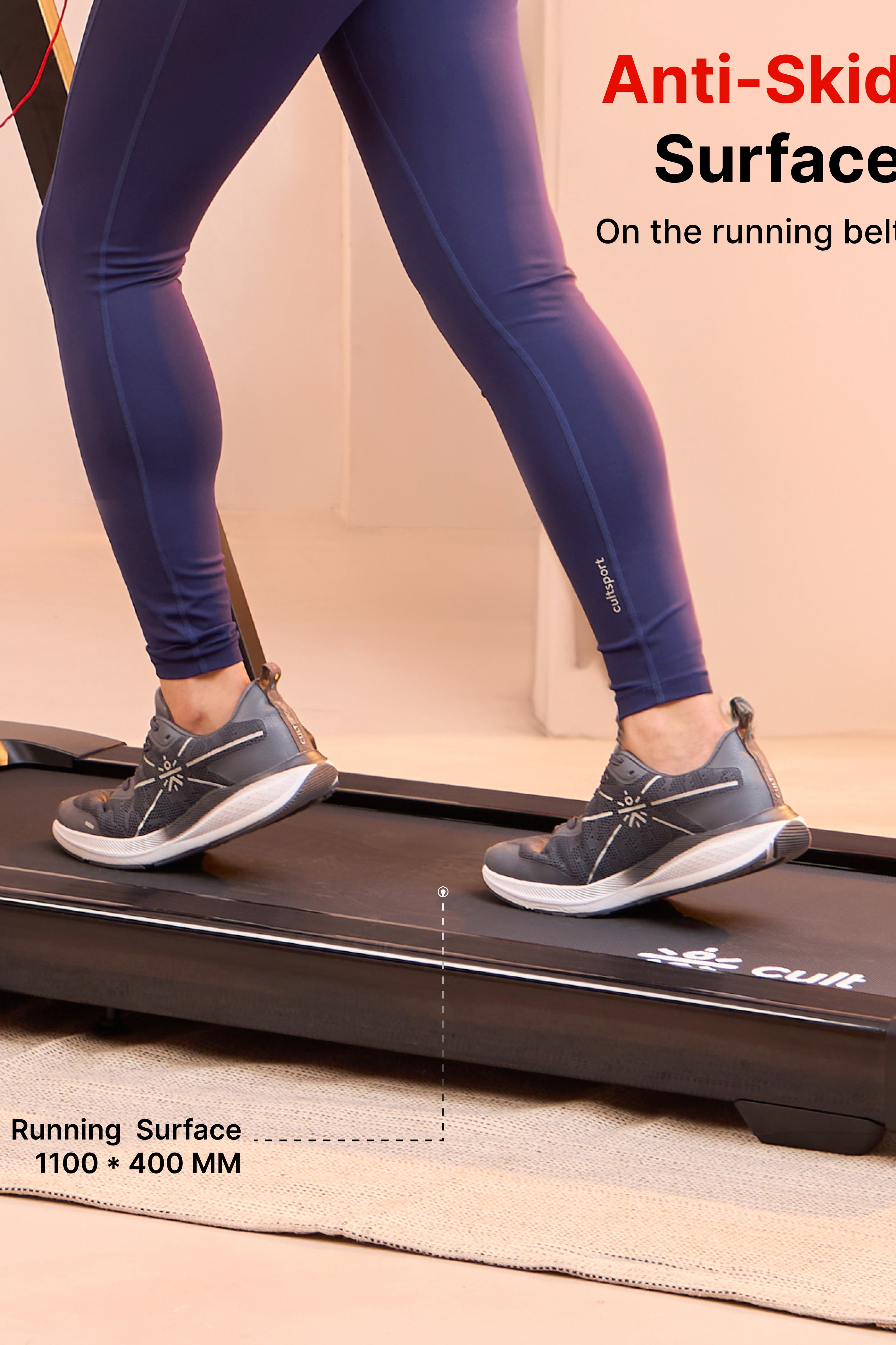 Walking pad Luxe 5HP Peak | Max Speed-14kmph | Max Weight-120kg With Remote Access | Walking Pad for Home Use (with 6 months extended warranty)