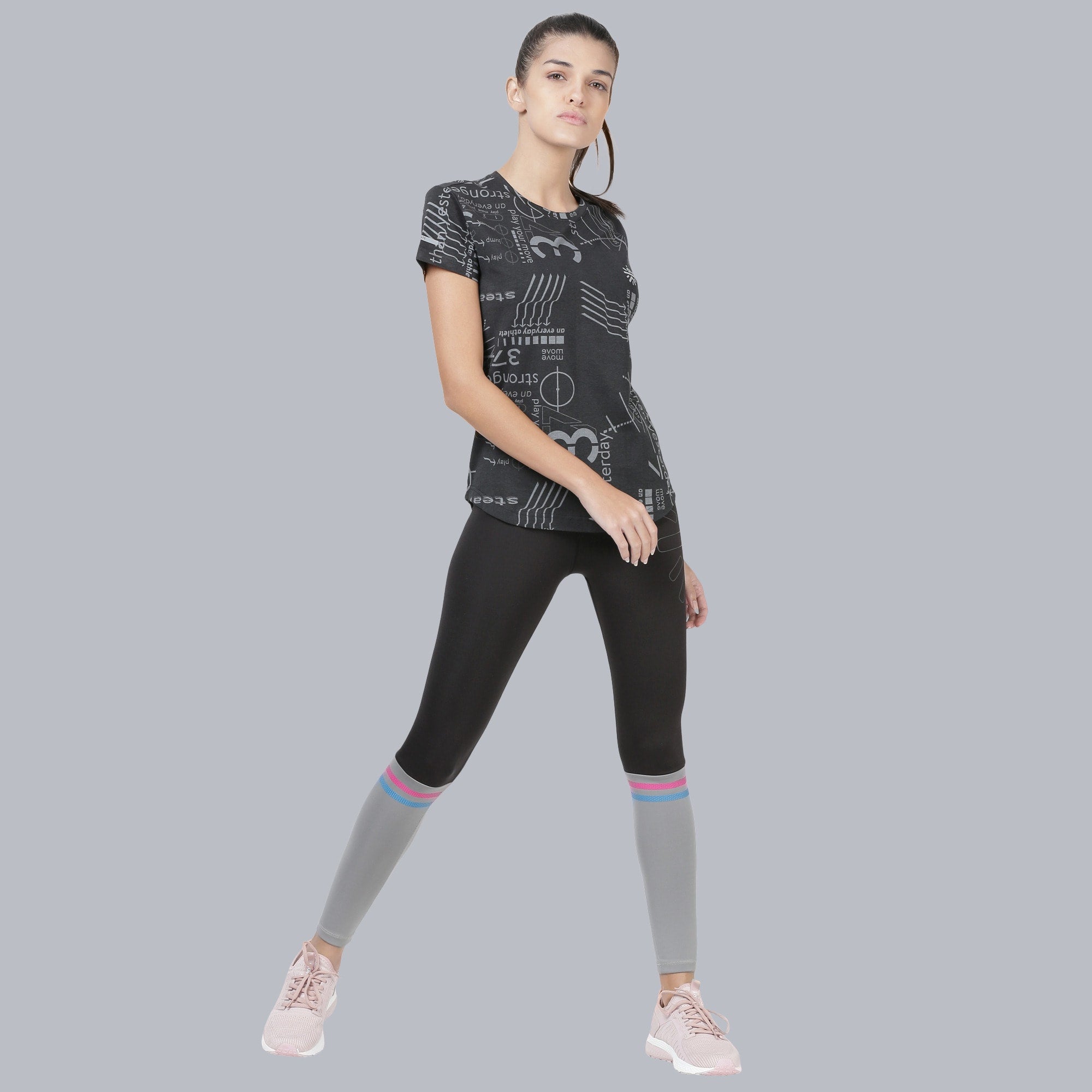 Code Hiero Grey Casual Tee