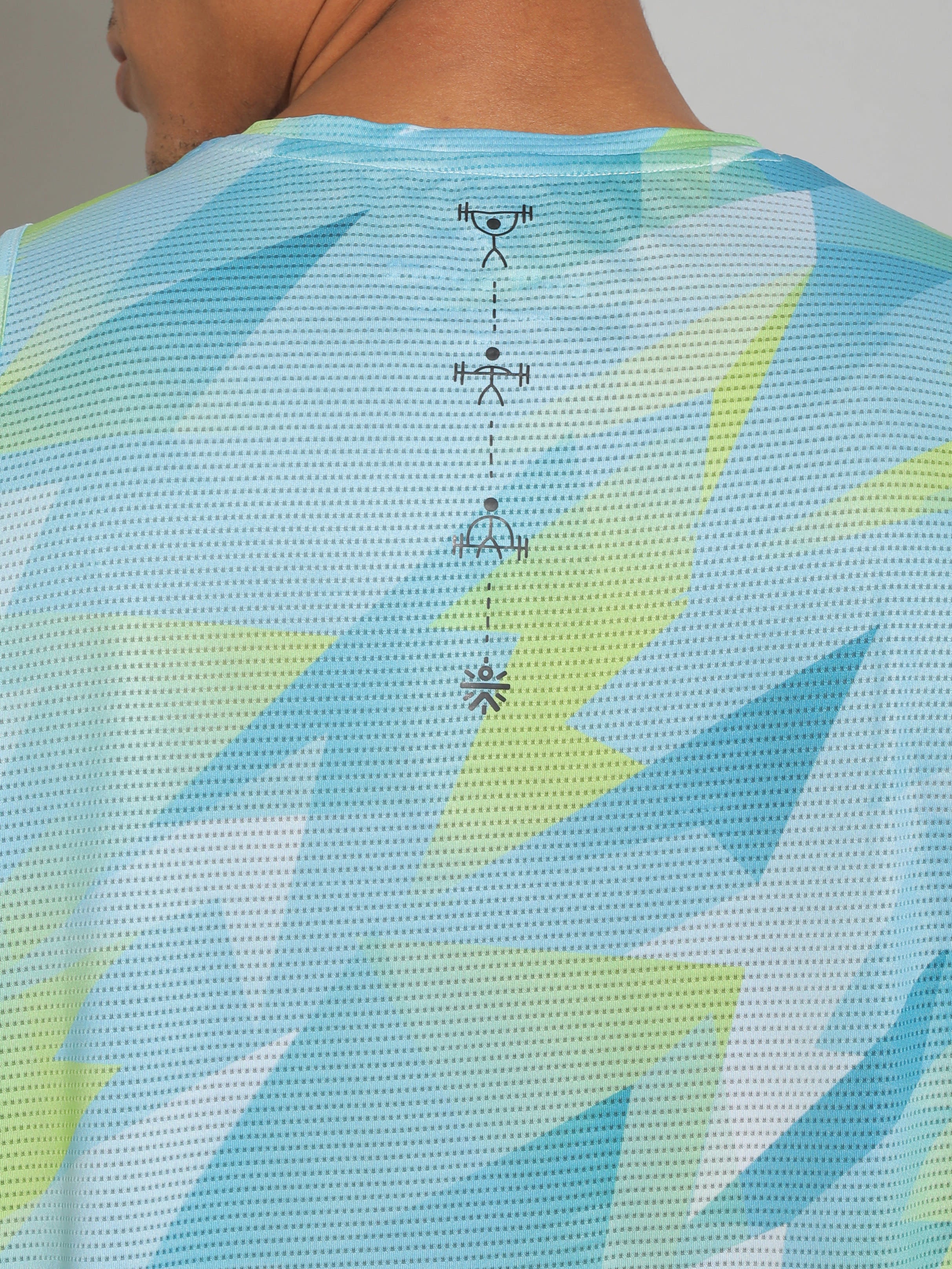 Geometric Print Active Tank Top