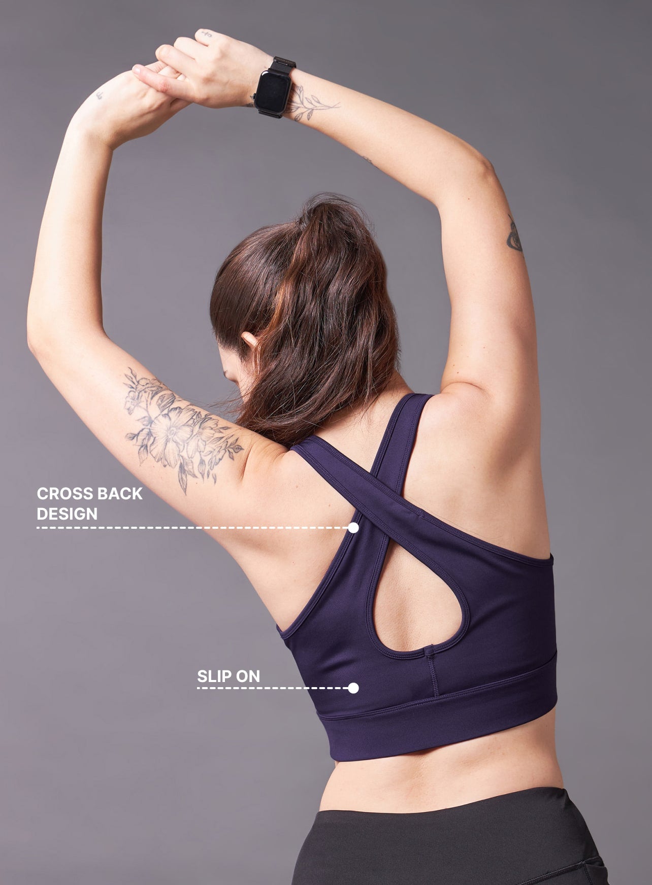 Cross Back Medium Support Bra