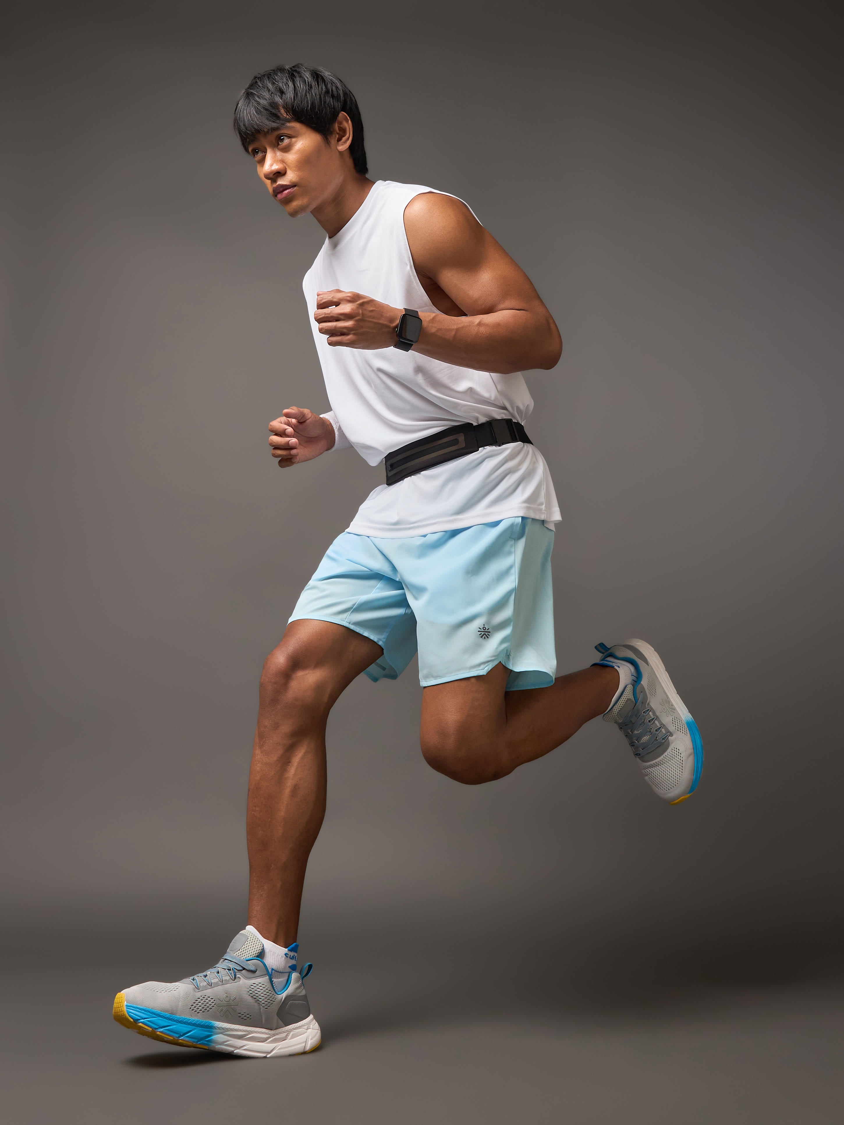 Iconic Blue Running Shorts