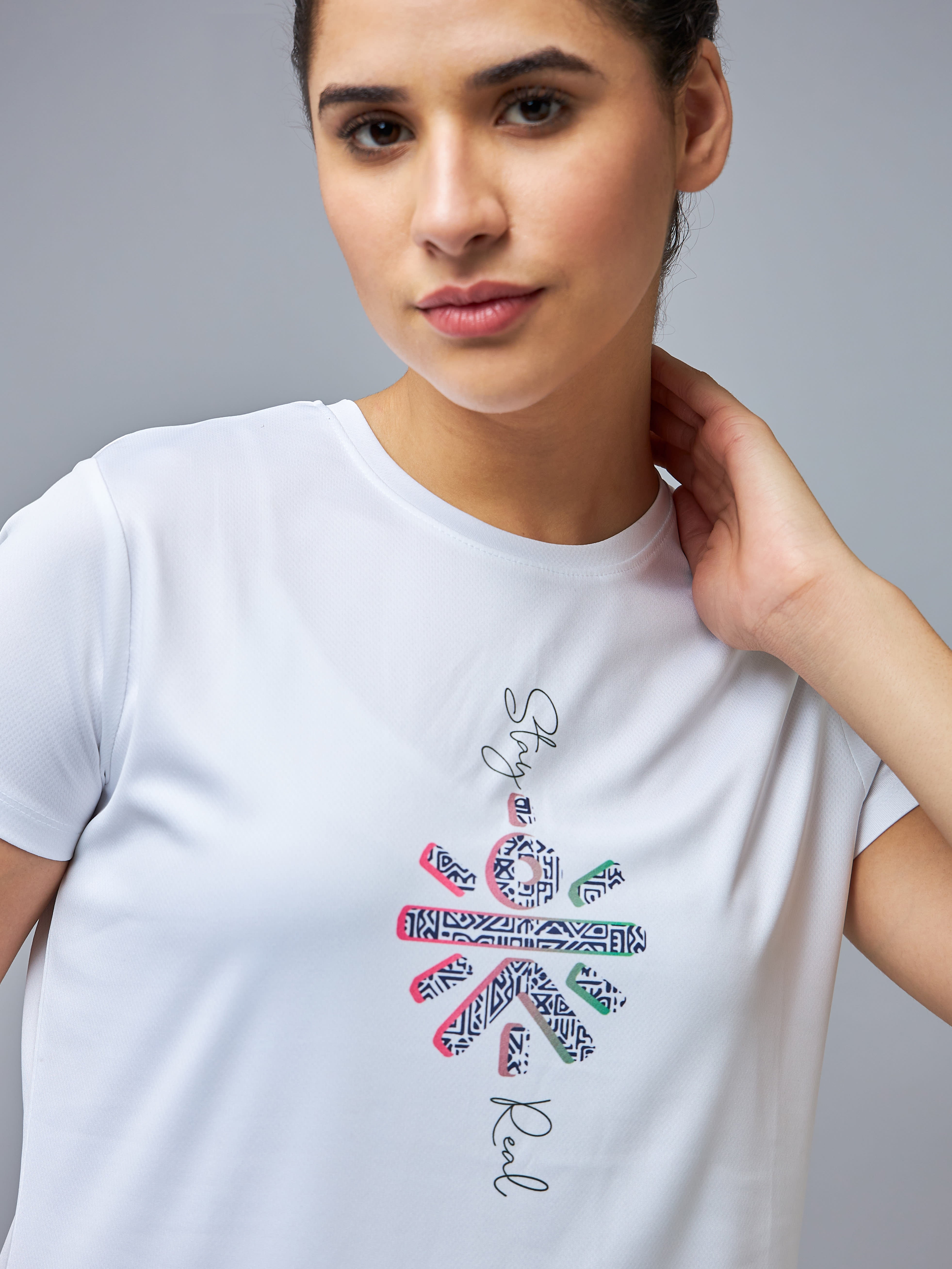 Graphic Print Workout T-shirt