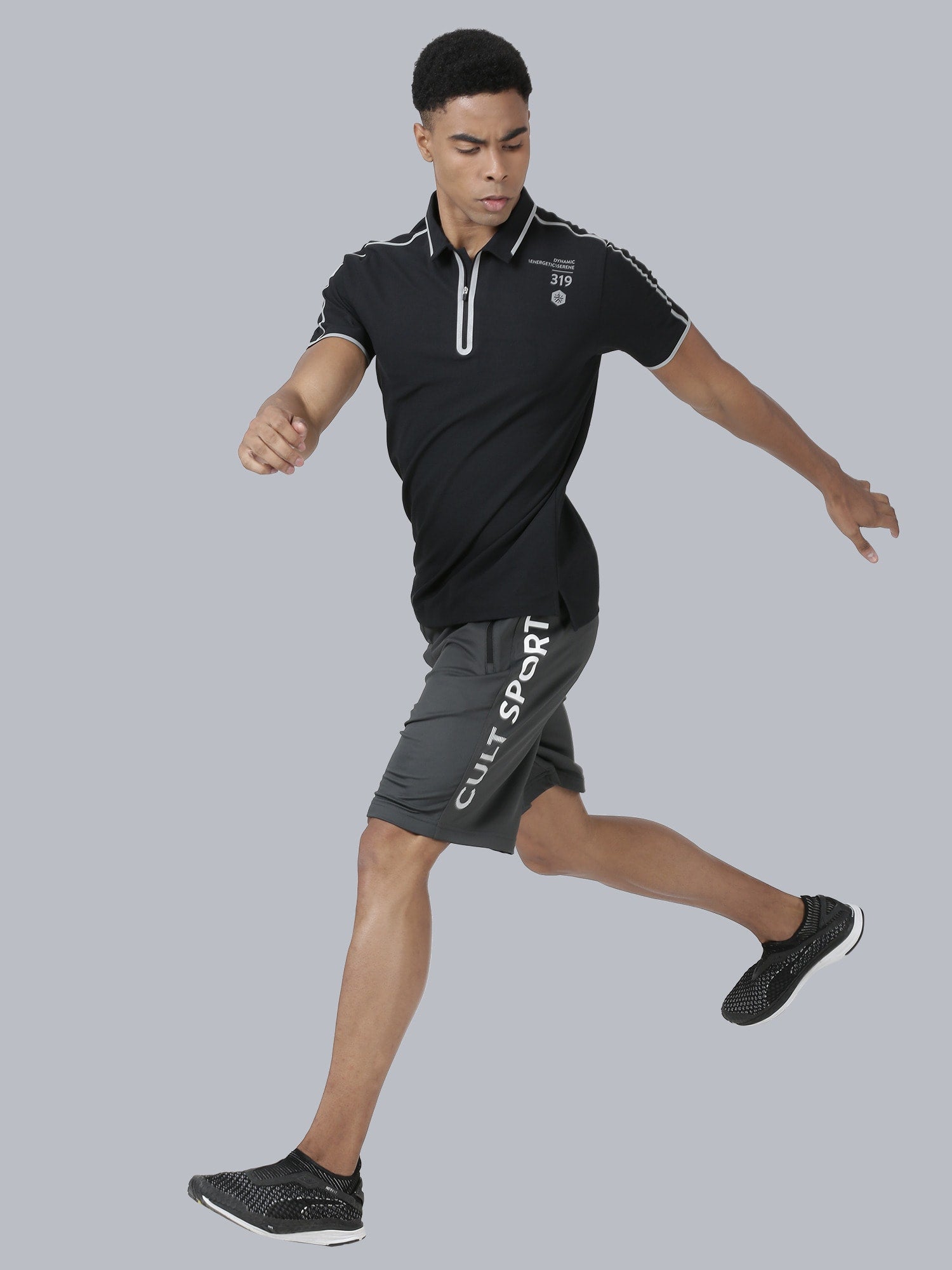 Blakout Sleek Black Relaxed Polo