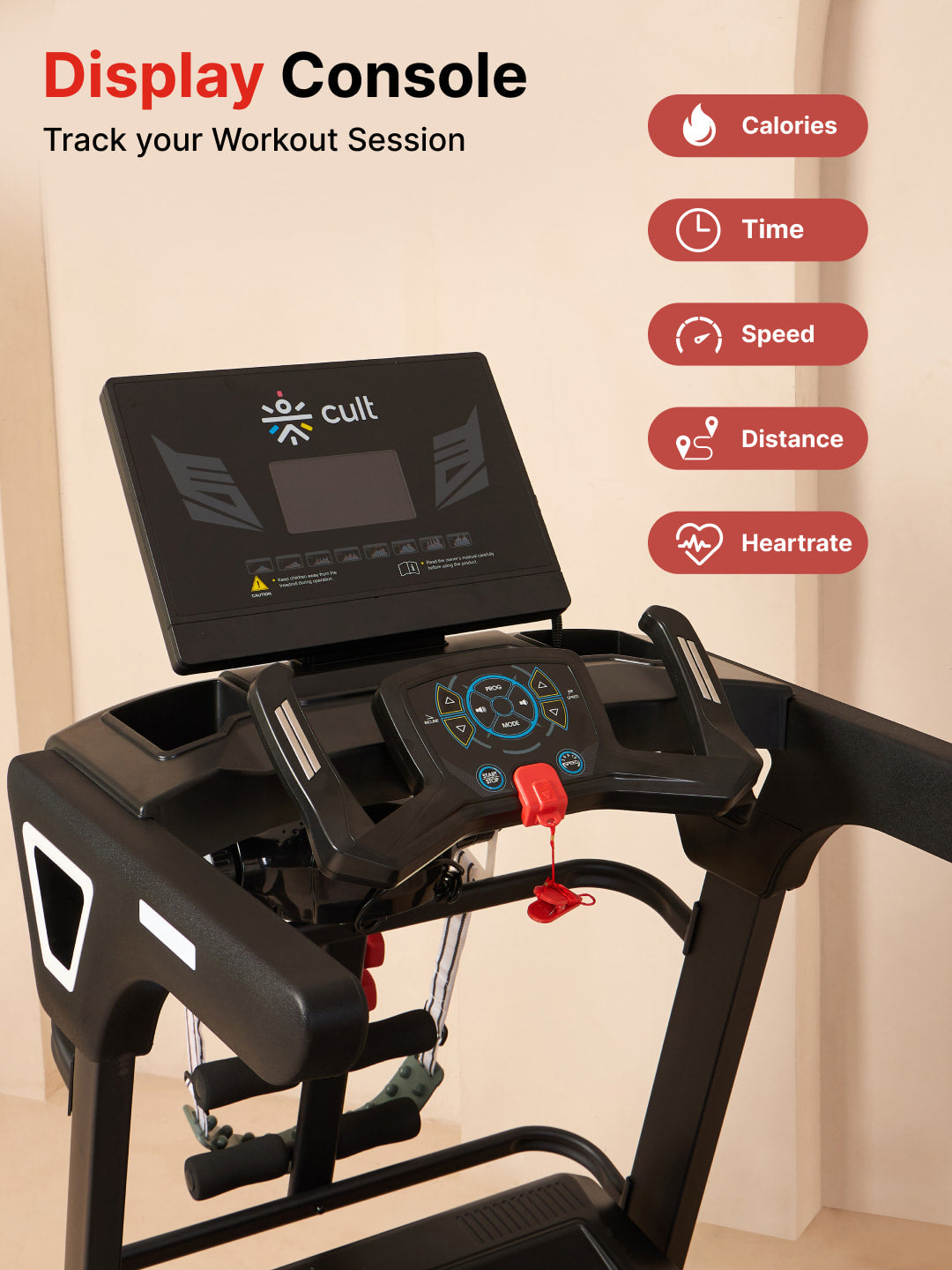 RPM Active1100DCM 6HP Peak Treadmill | 15-level Auto-Incline | Max Weight-140kg | Max Speed-18kmph (with 6 months extended warranty)