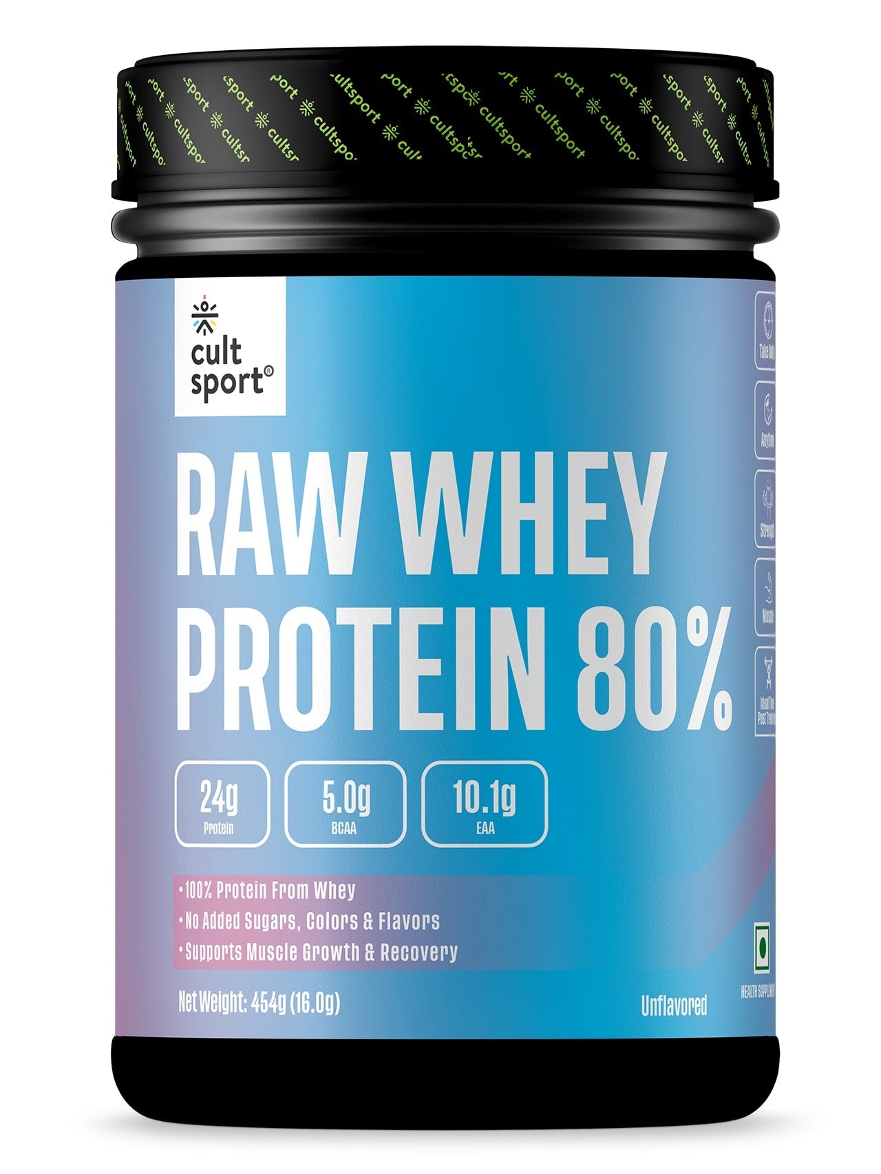 Cultsport Raw Whey 80%, 454GM