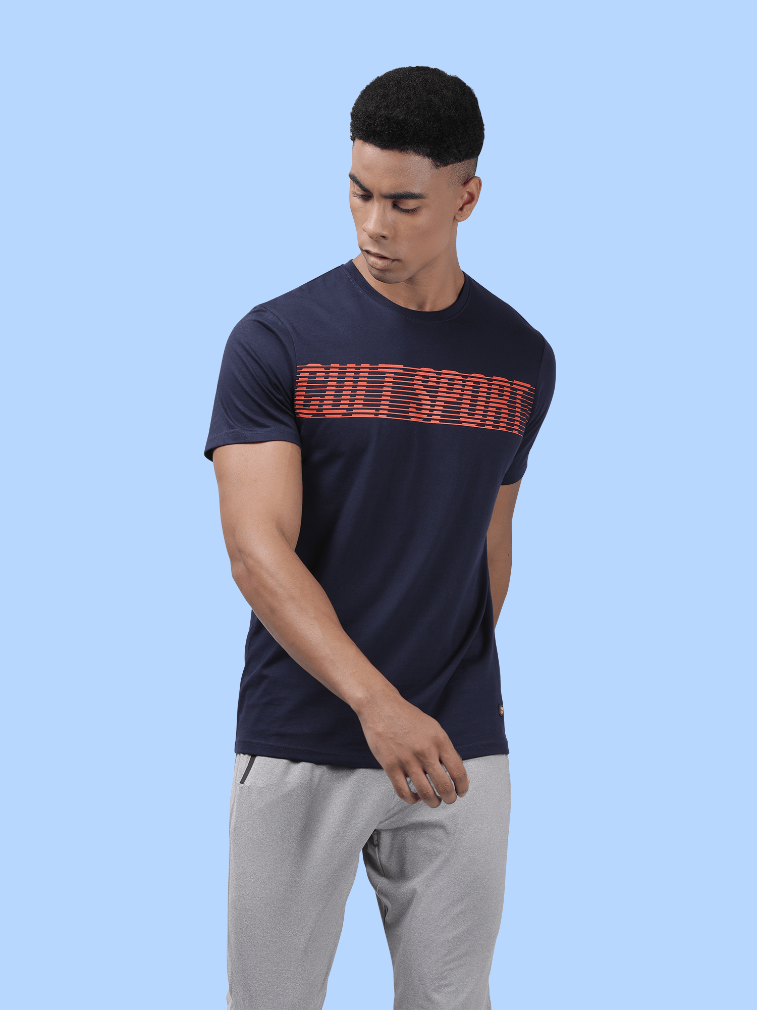 Everydays Ease Navy Cotton Tee