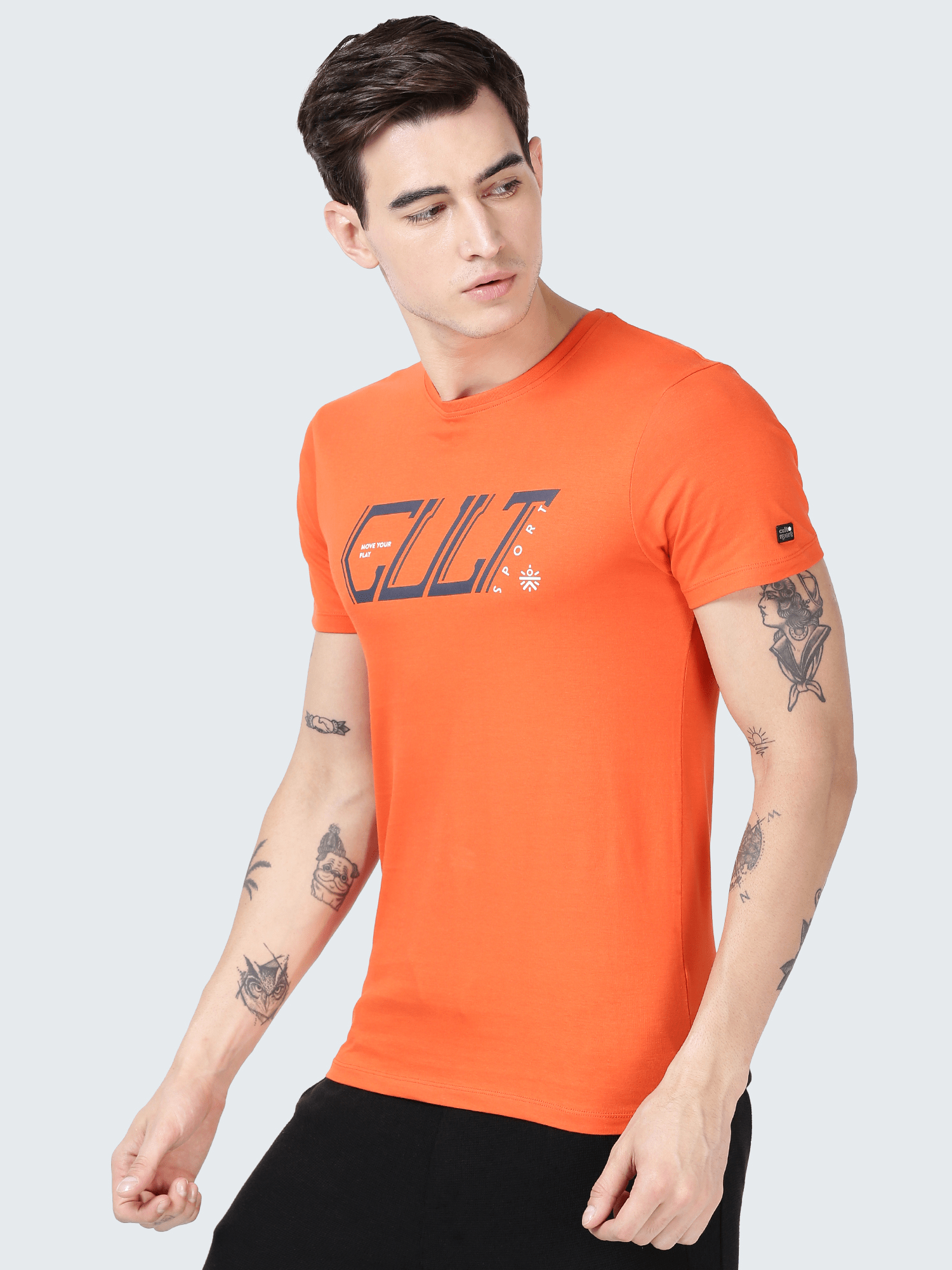 Everydays Mark Orange Cotton Tee