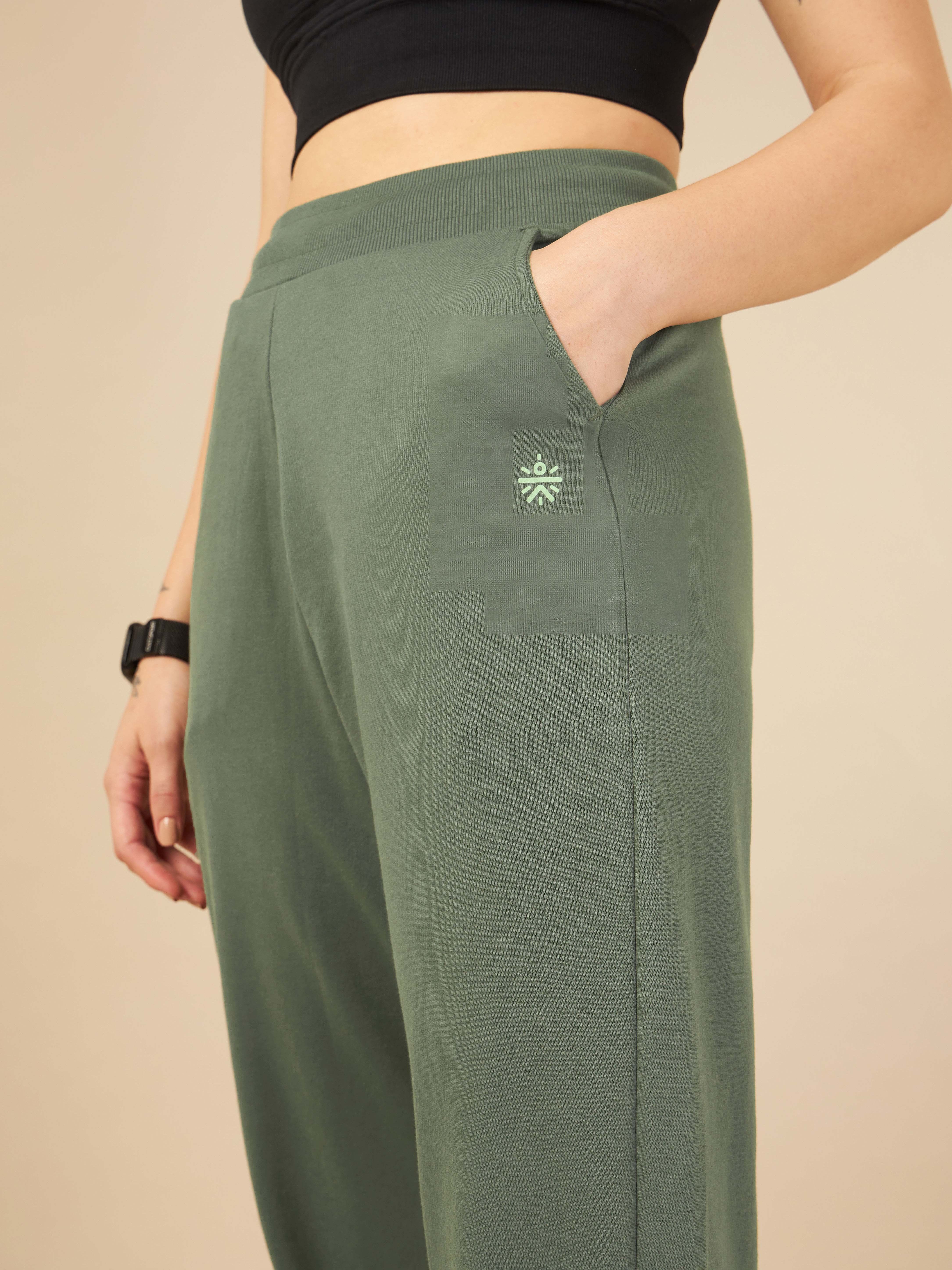Olive Power Flex Joggers for Women