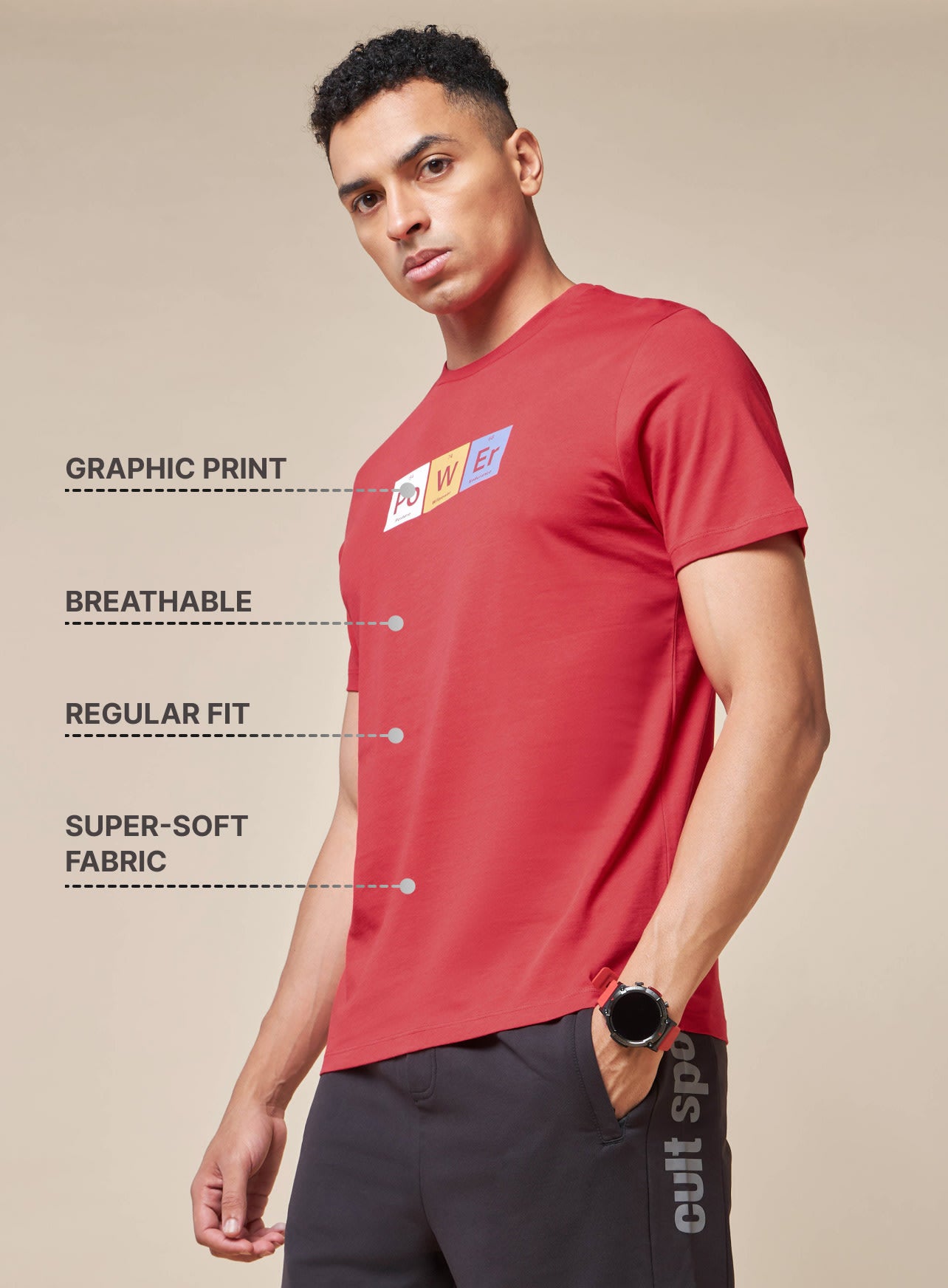 Power Typographic Training T-shirt