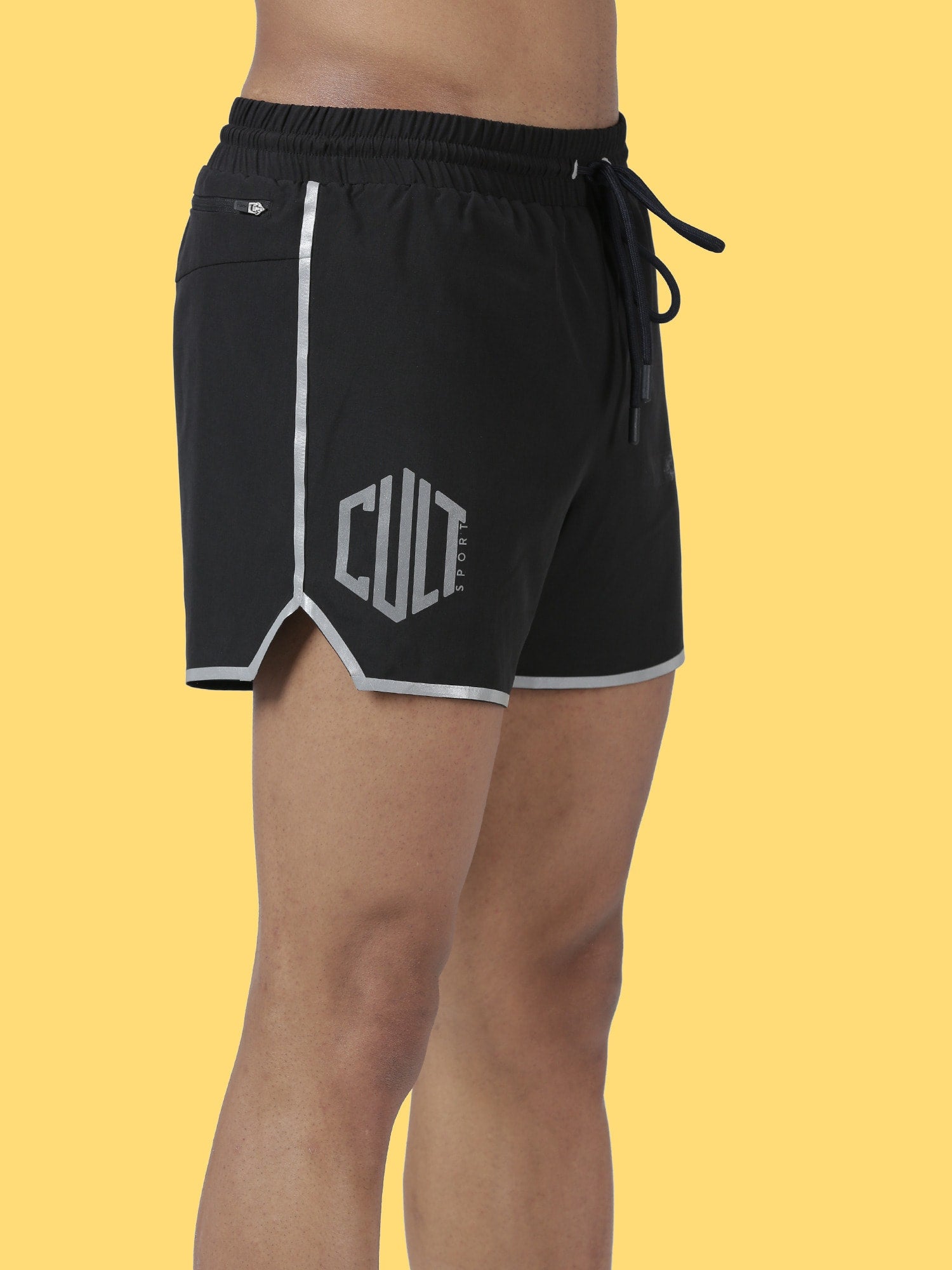 Blakout Leap Black Running Shorts