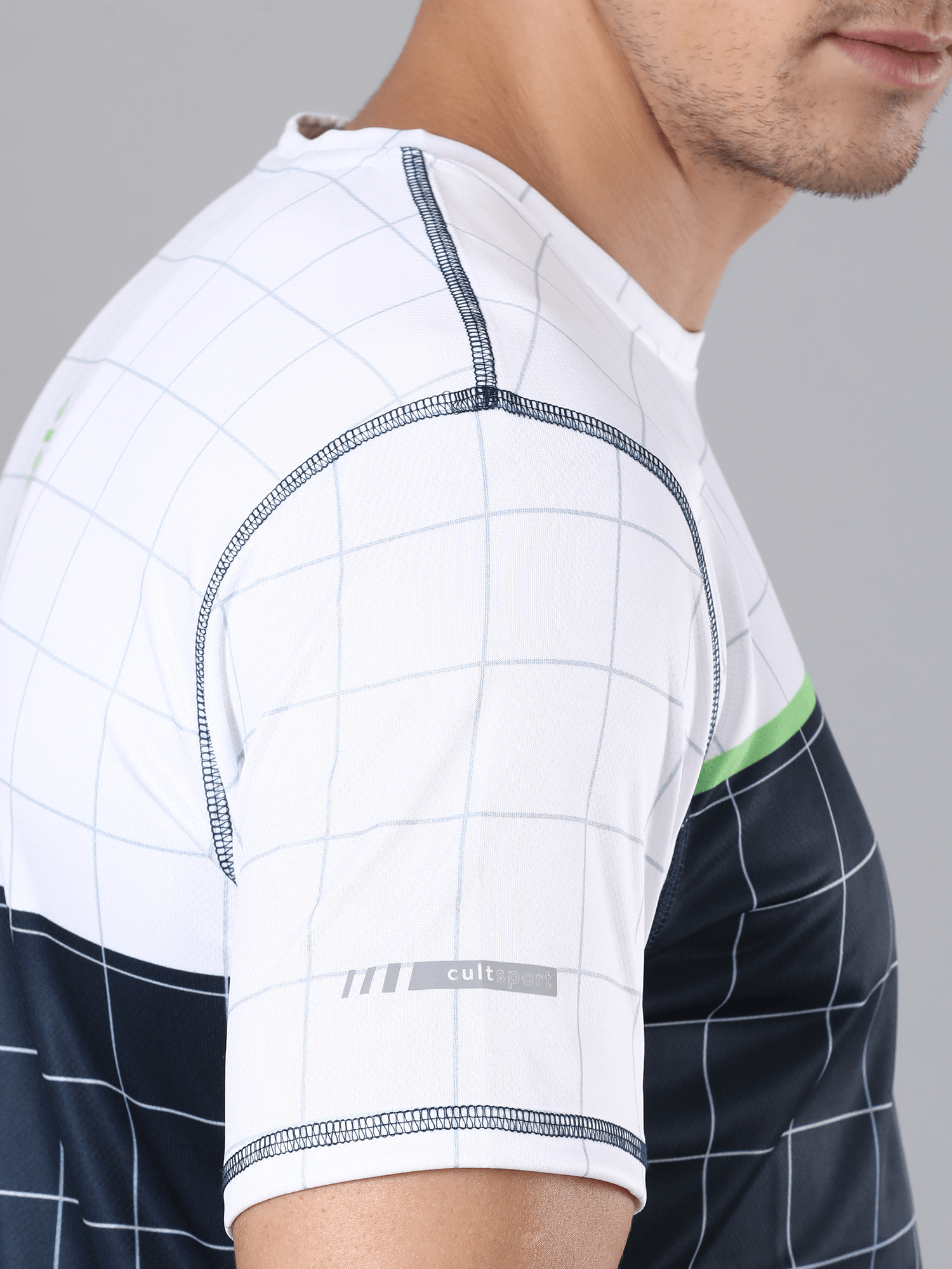 Men's Checkmate Blue & White Street Tee