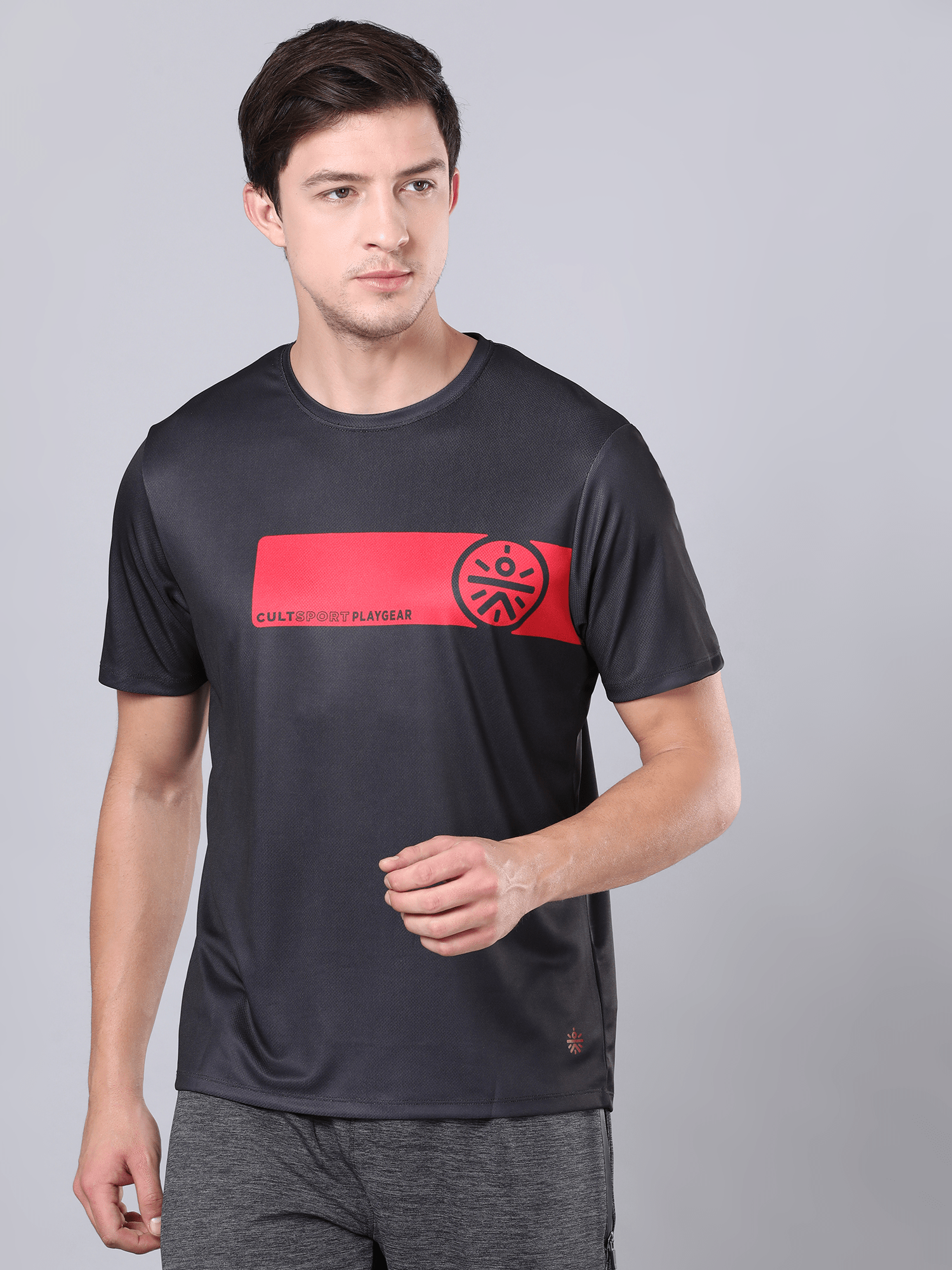 Dugout Tile Black Workout Tee