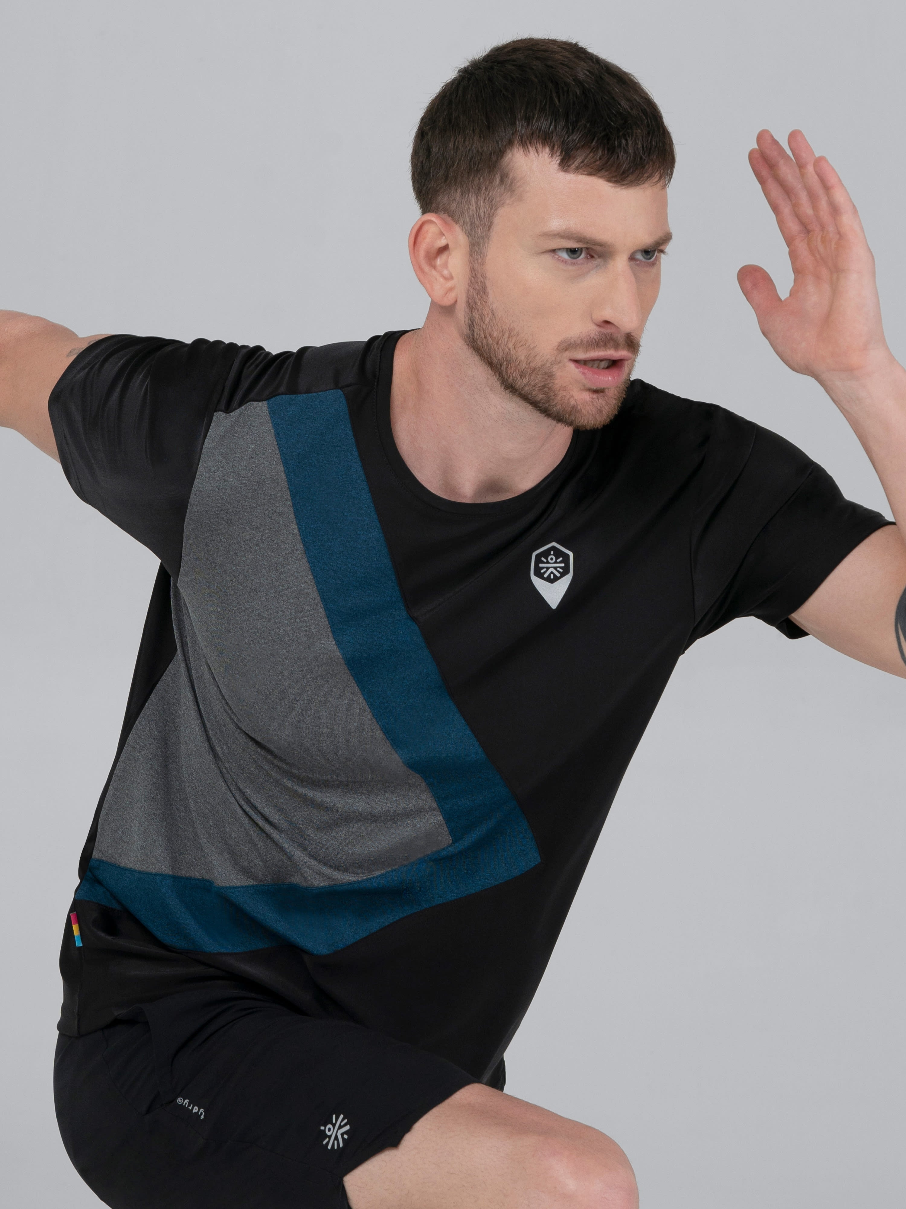 FAB Men's Colourblock Workout T-shirt