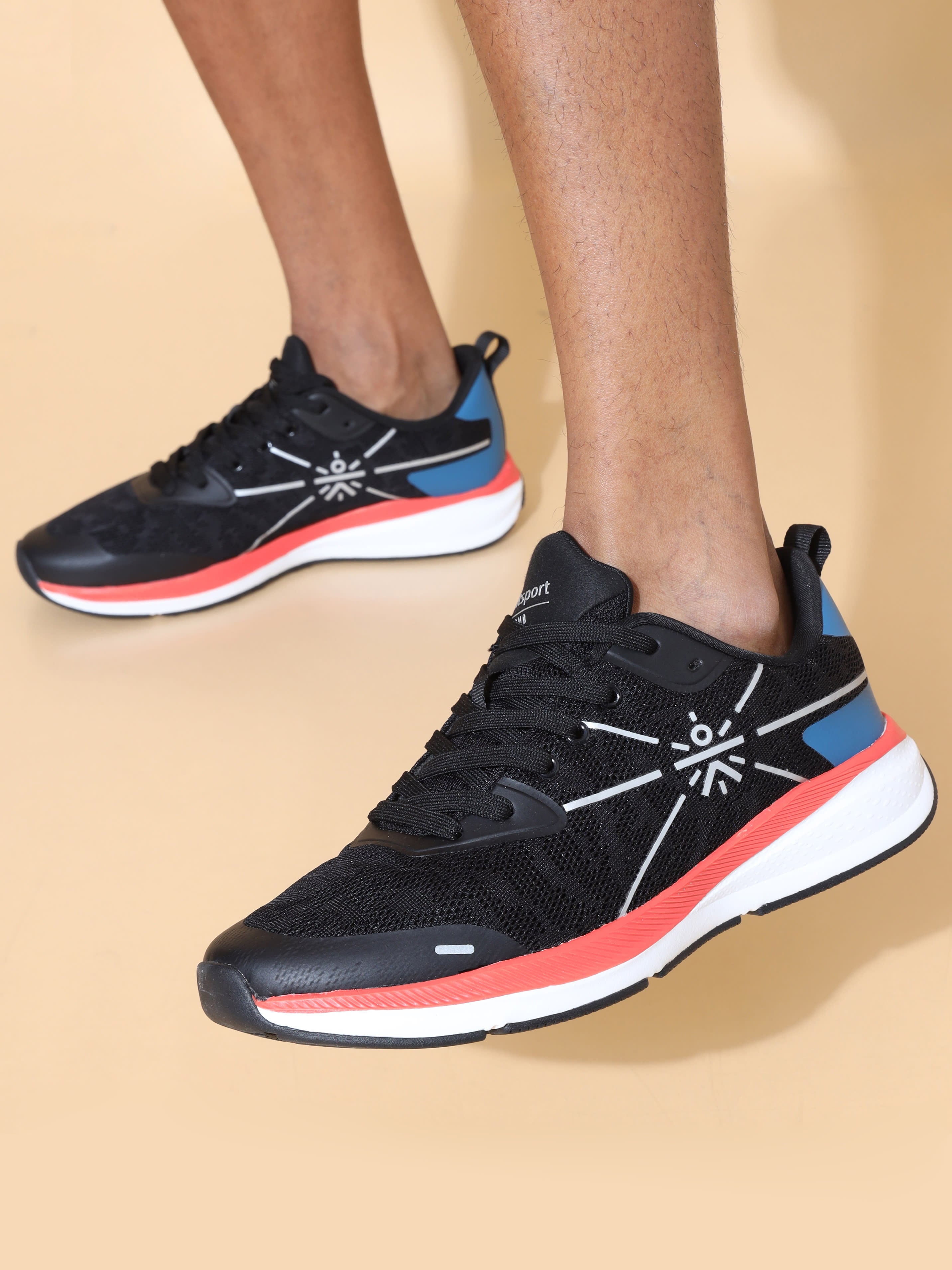 cult Flomo Men Running Shoes - Black/Blue