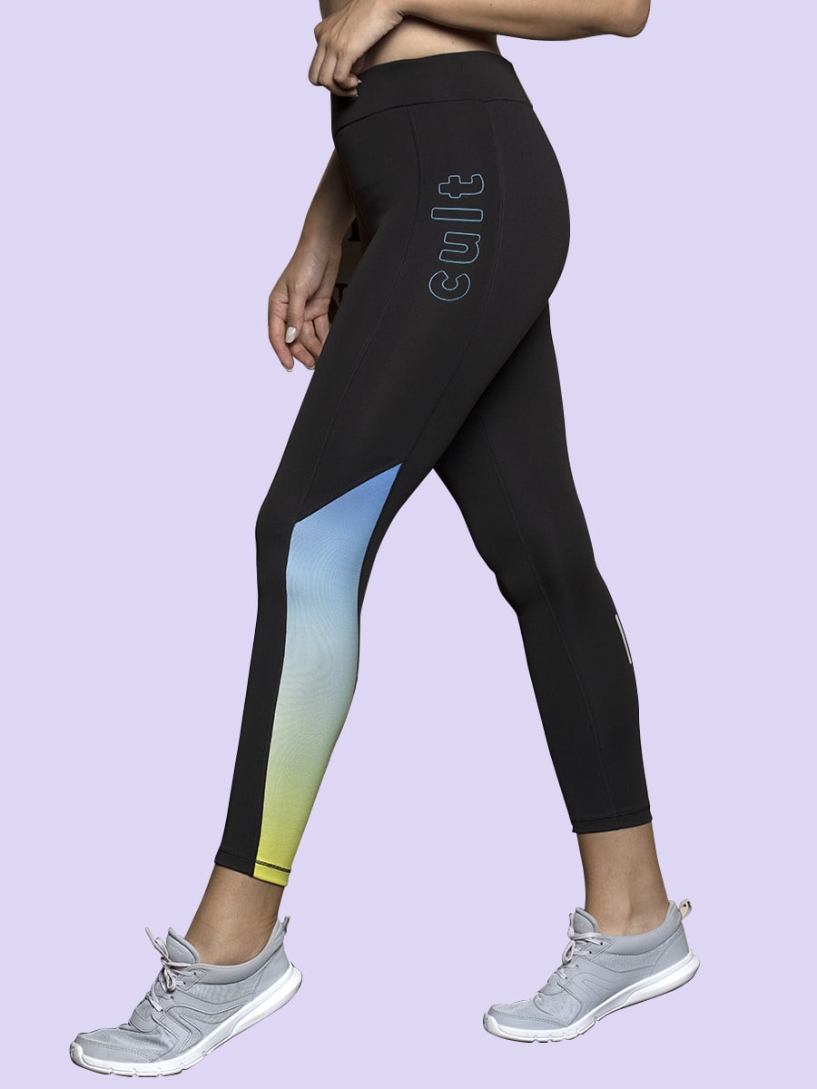 Women Signature Mid Blue Radiant Leggings