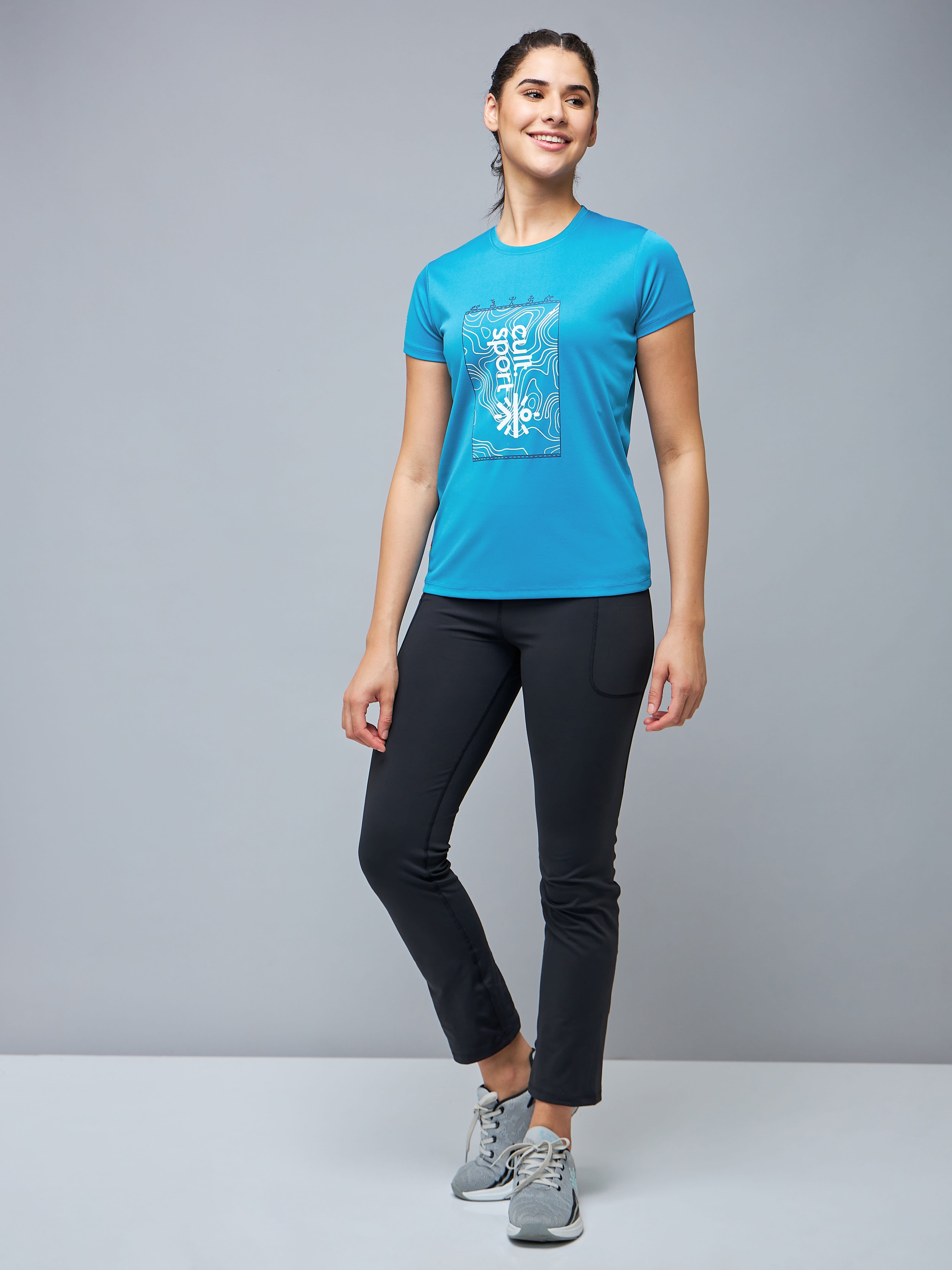 Graphic Print Workout T-shirt