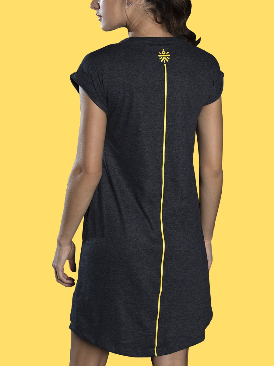 Women Go-beyond Athletic Charcoal Dress