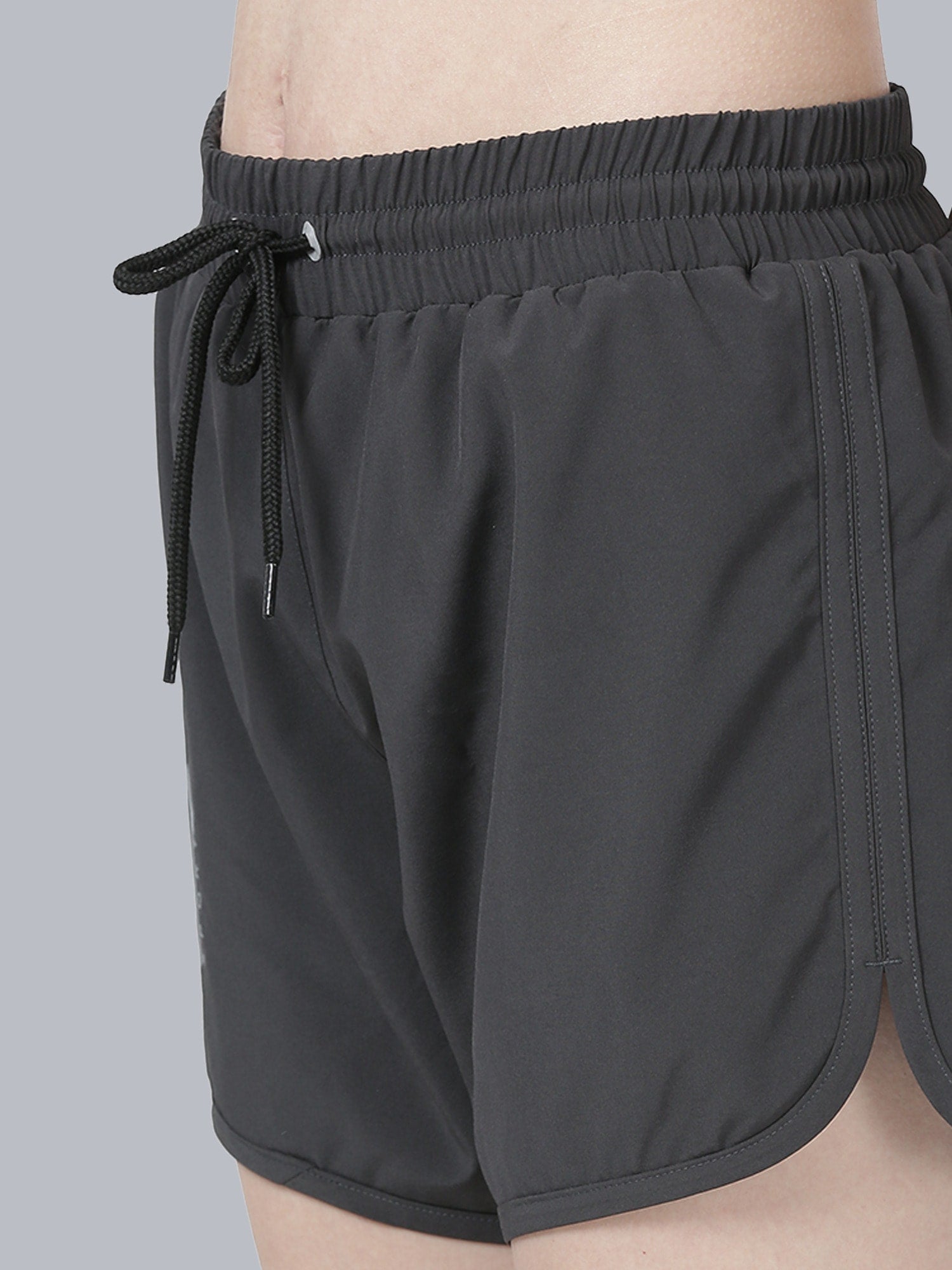 Blakout Finish Grey Running Shorts