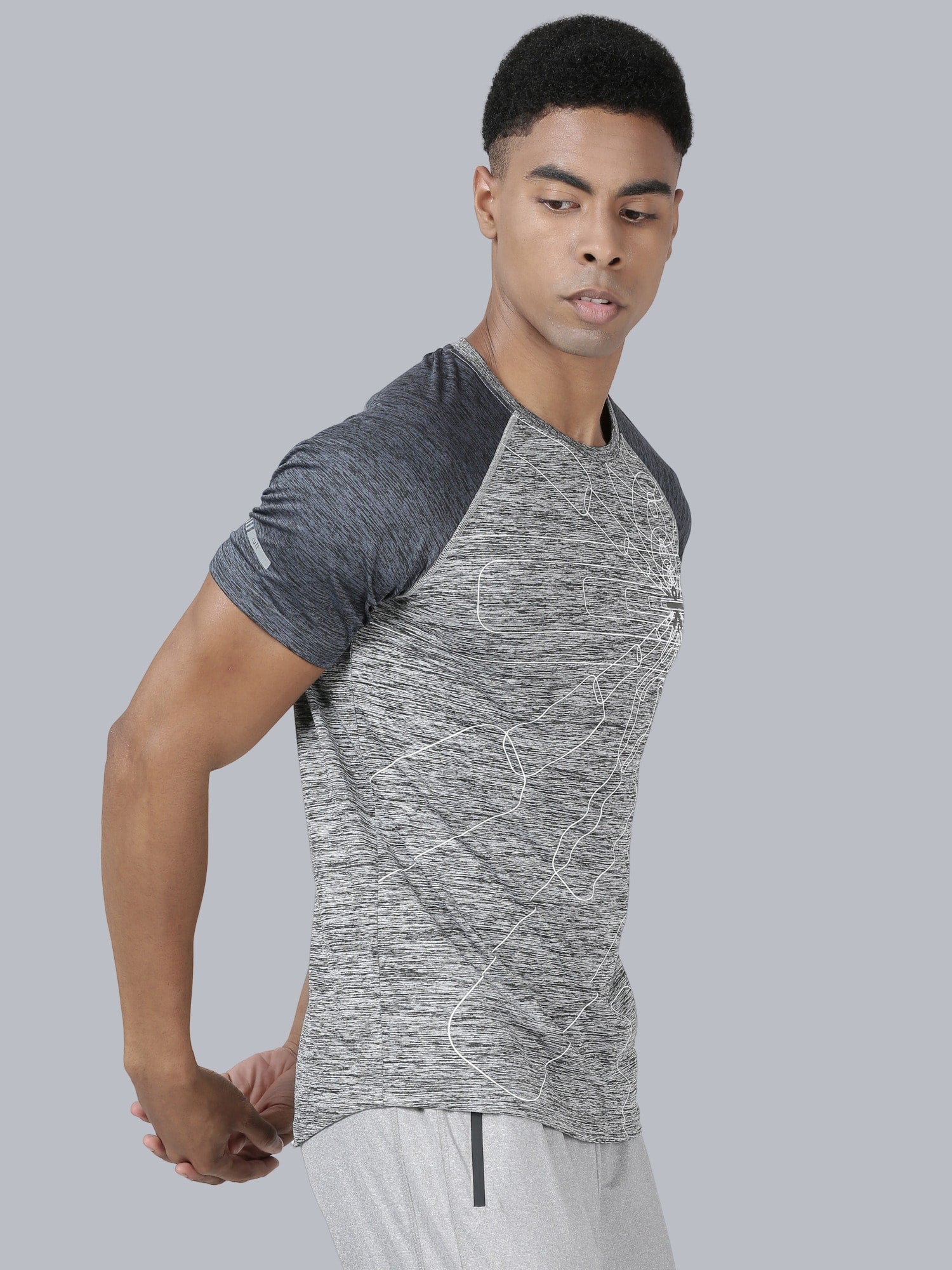 Signature 2-tone Grey Gym Tee