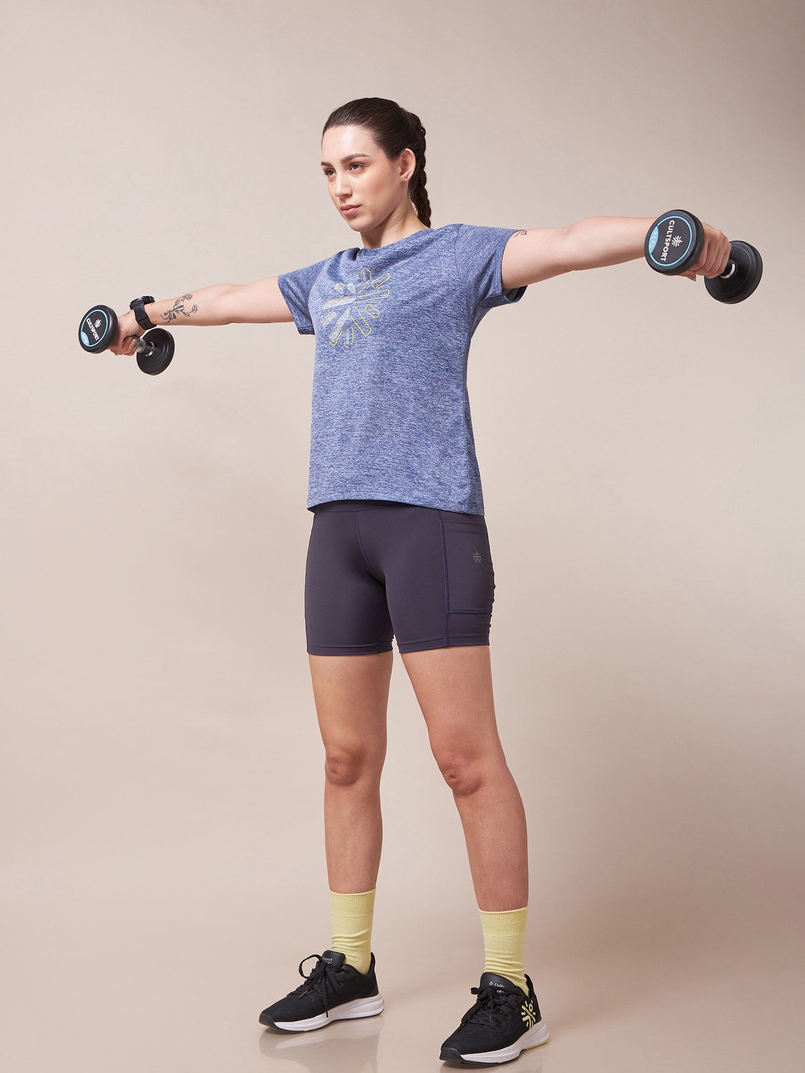 Logo Chest Graphic Workout T-shirt